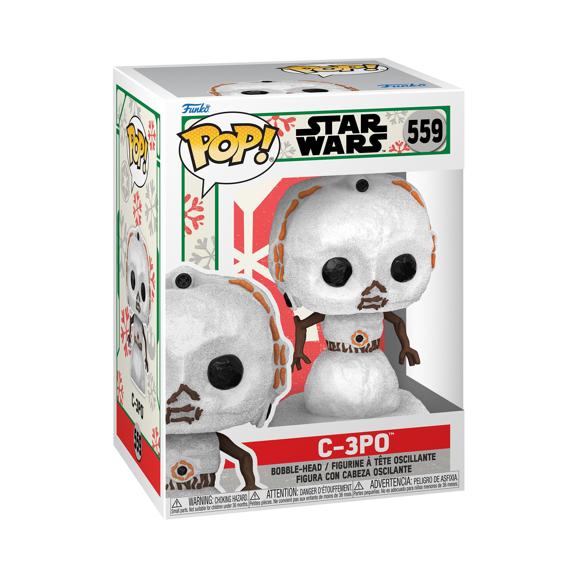 Funko Pop! Star Wars: Holiday - C-3po - MuñEco De Nieve - Figura De Vinilo Coleccionable - Idea De Regalo- Mercancia Oficial - Juguetes Para NiñOs Y Adultos - Movies Fans