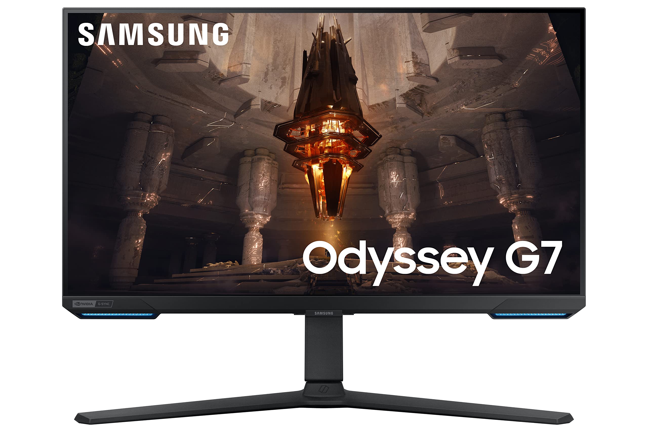 Smart Monitor Gaming Samsung Odyssey G7 S28BG700EP 28'/ 4K/ 1ms/ 144Hz/ IPS/ Regulable en altura/ Smart TV/ Multimedia/ Negro