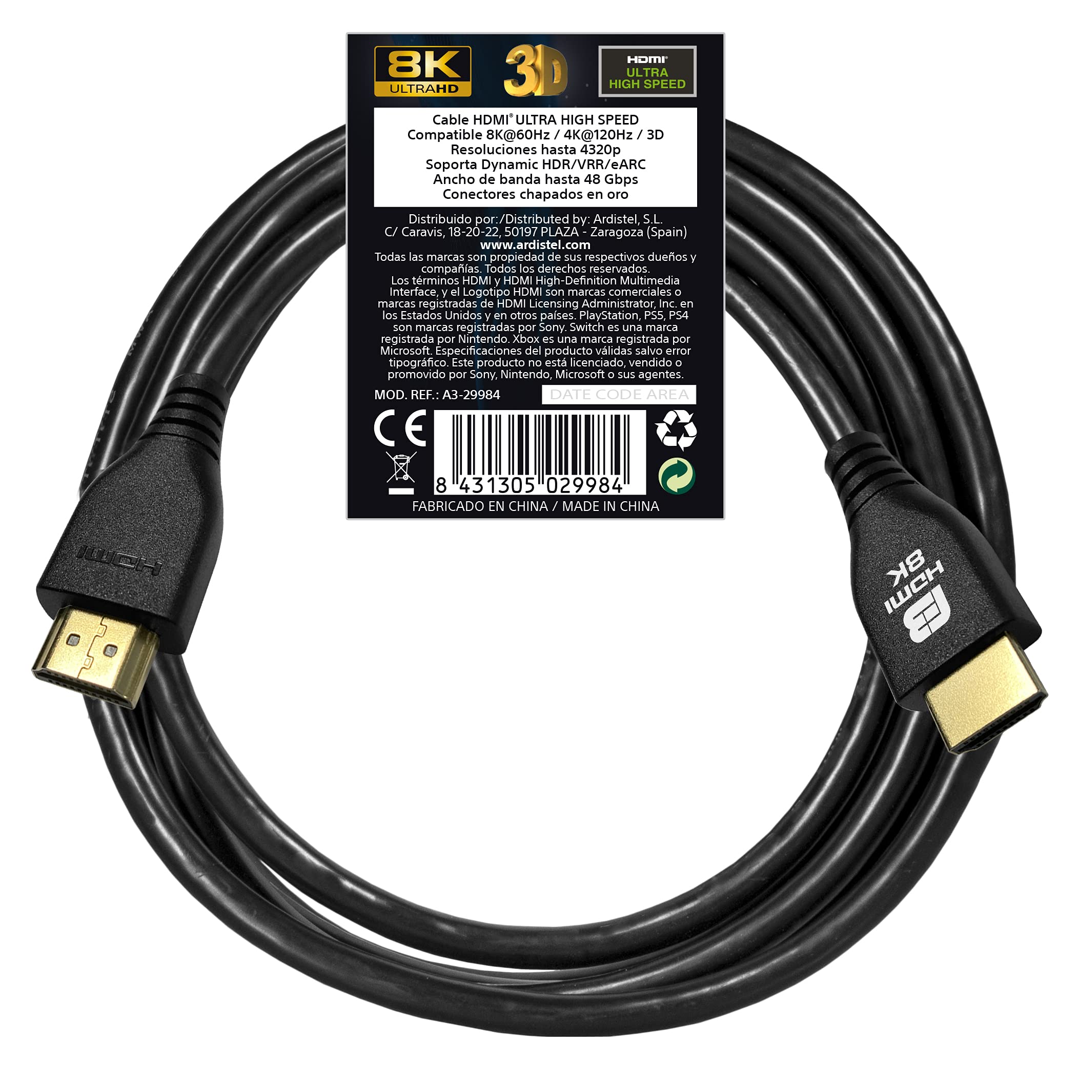 Blackfire Cable Hdmi 2.1 Promo 8k Ultra High Speed