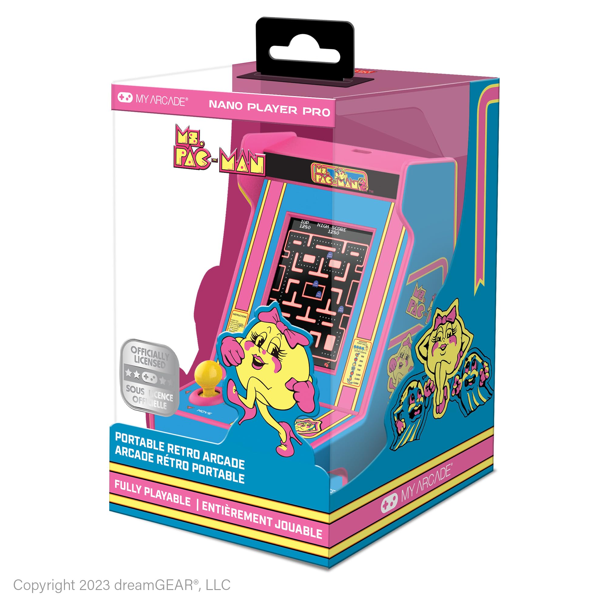 My Arcade Dgunl-7023 Ms. Pac-Man Nano Player Pro Portable Retro Arcade