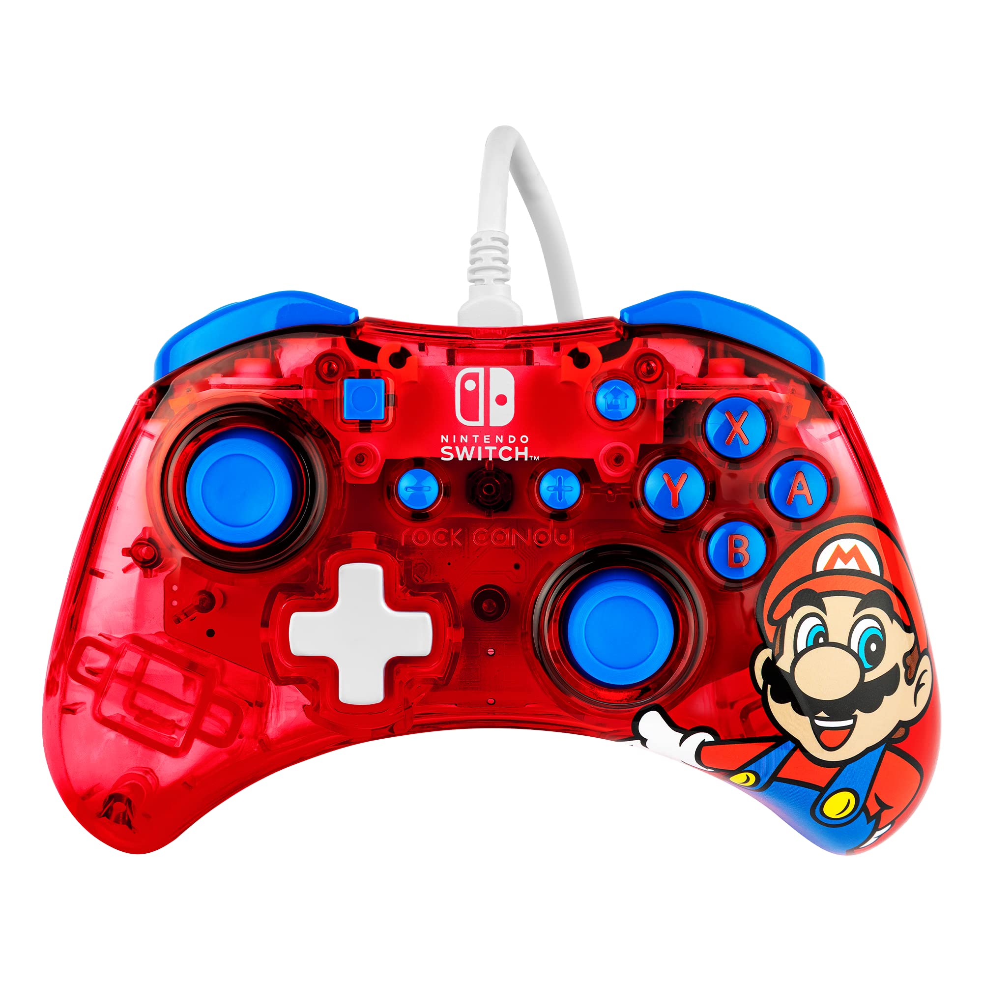 Mando Nintendo Switch Rock Candy Con Cable Mario