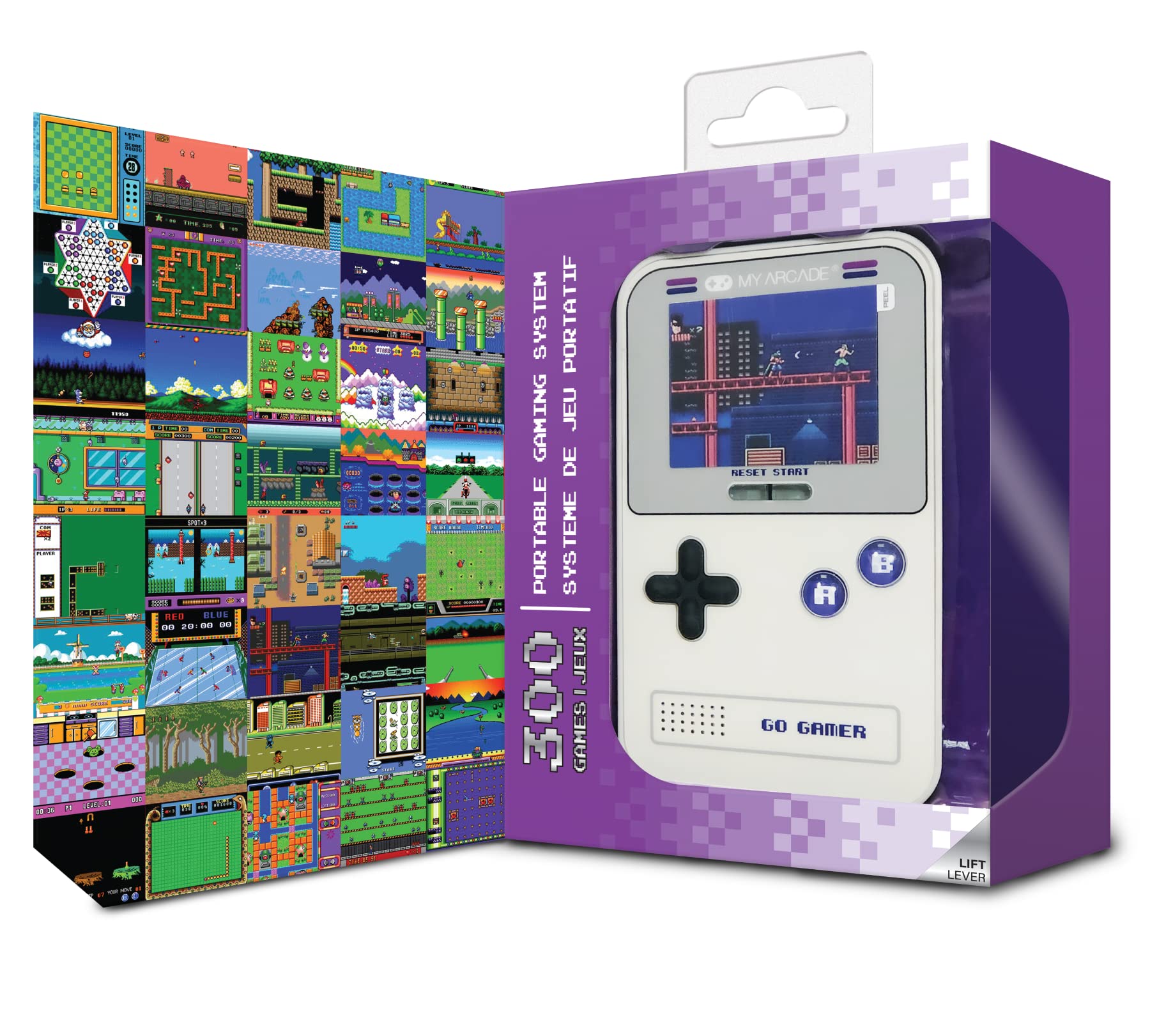 Go Gamer Classic 300 Jeu En 1 Gris Et Violet