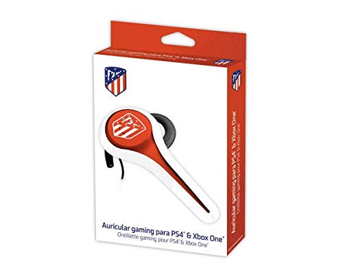 Subsonic - Auricular Gaming Y Kit PeatóN Licencia Oficial Atm AtléTico De Madrid Compatible Playstation 4 - PS4 - Pro - PS4 Slim - Xbox One - PS3 - Smartphone - Tableta - iPhone 4 - iPhone 5 iPhone 6