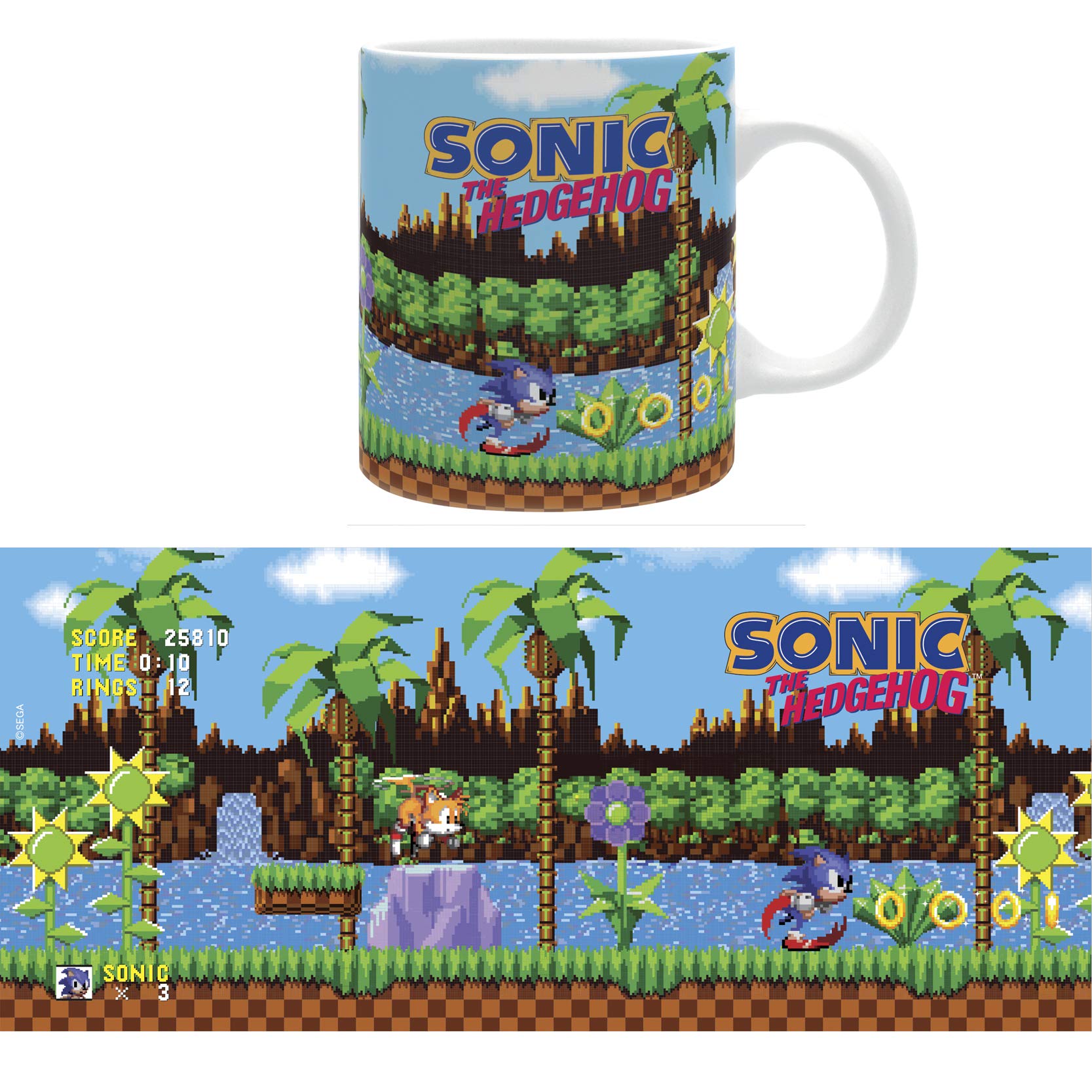 Abystyle -Sonic - Taza - 320 Ml - Retro