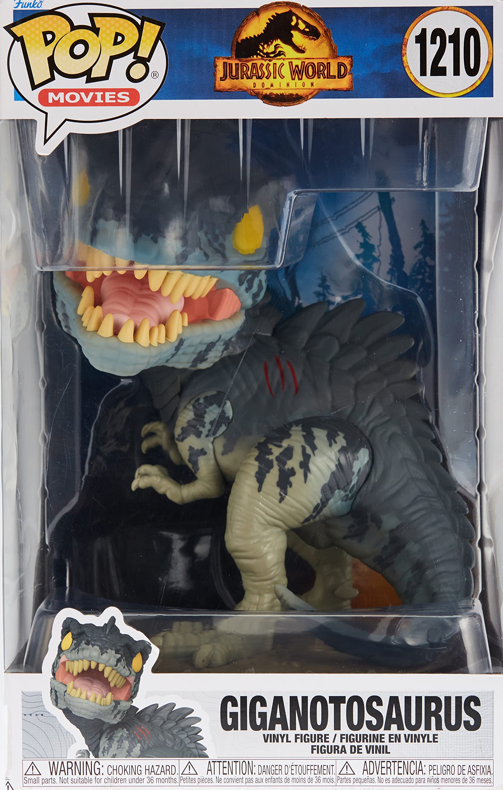 Funko Pop! Jumbo : JW3 - Giant Dino - Gigantosaurus - Jurassic World 3 - Figurine en vinyle à collectionner - Idée cadeau - Marchandise officielle - Jouets pour enfants et adultes - Fans de cinéma