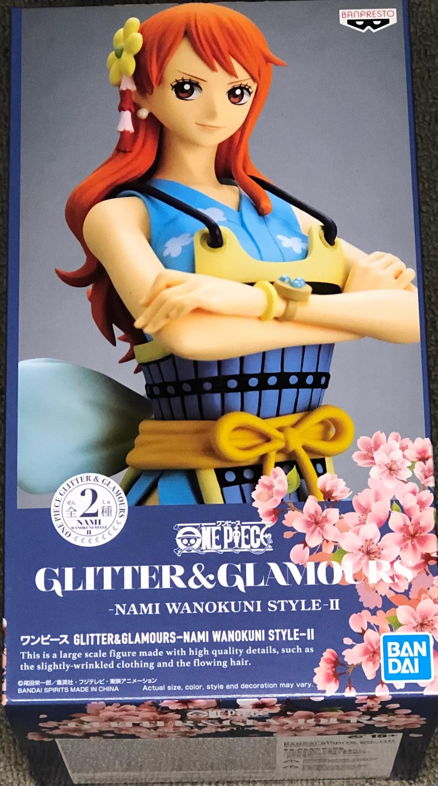 Banpresto Figura De Accion Nami (Ver.B) One Piece - Glitter&Glamours Wanokuni Style Ii 25 Cm Bp18468 Multicolor