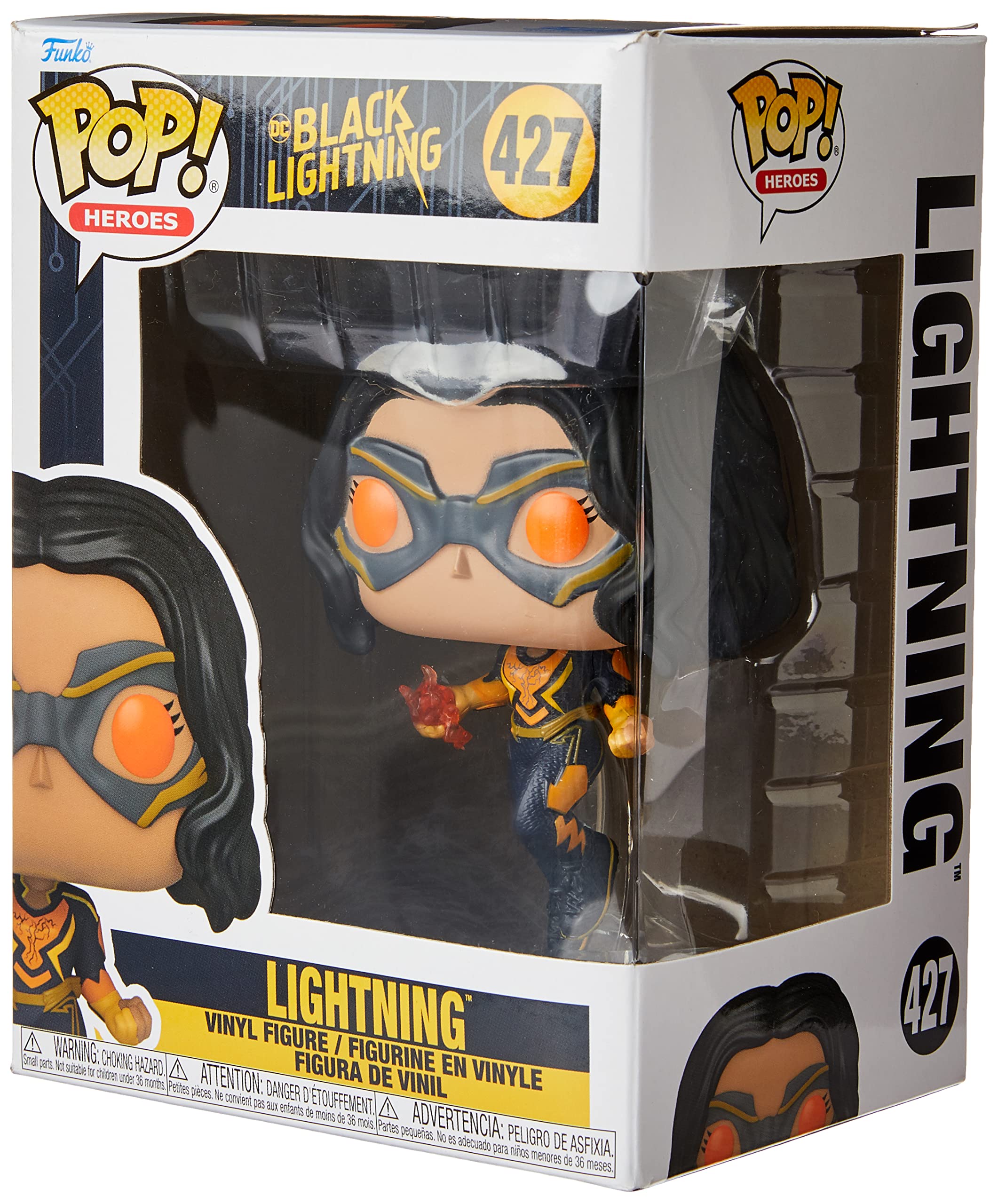 Funko Pop! Heroes: Black Lightning - Lightning - Figura De Vinilo Coleccionable - Idea De Regalo- Mercancia Oficial - Juguetes Para NiñOs Y Adultos - Tv Fans - MuñEco Para Coleccionistas