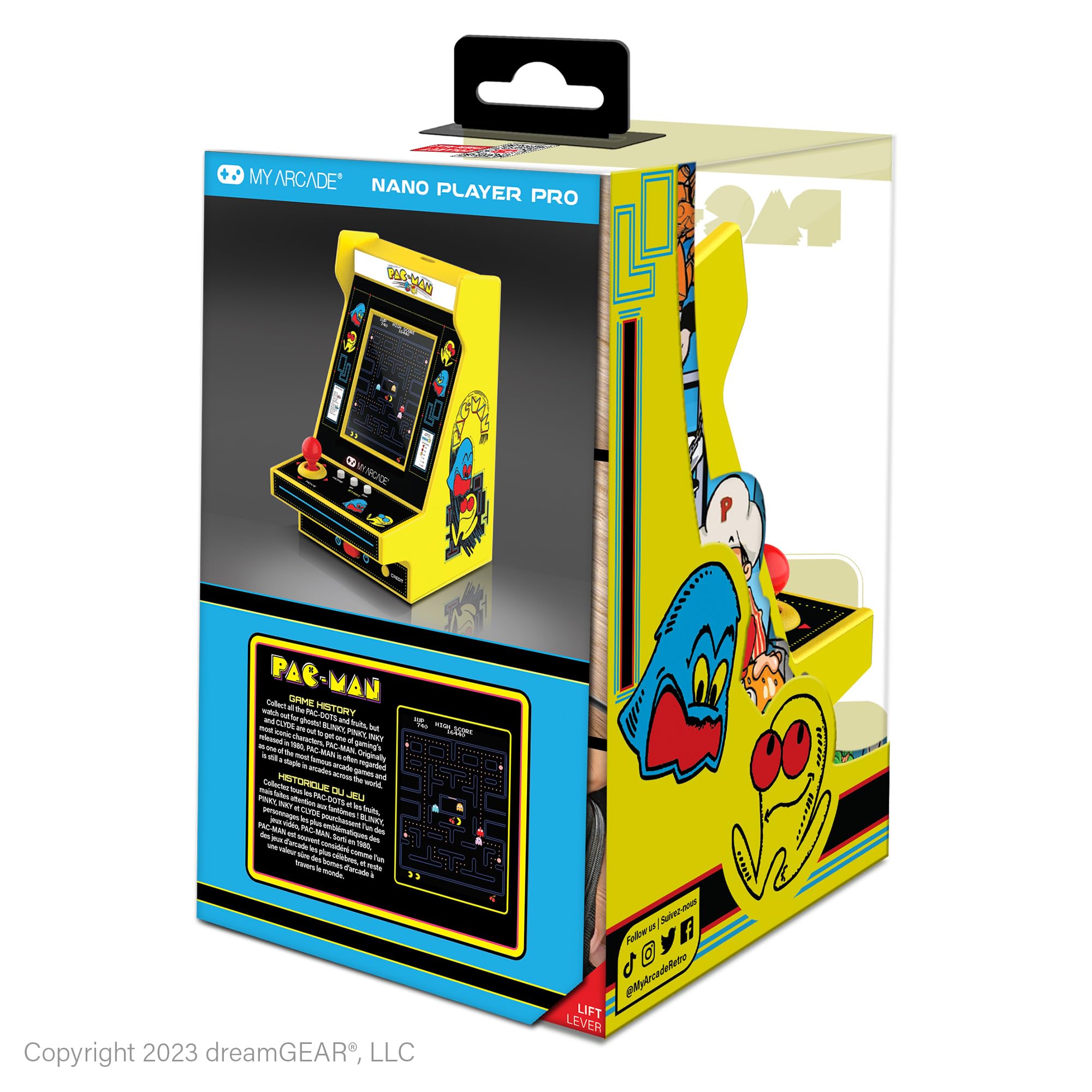 Pac-Man Nano Player Pro - 8gb Retro Arcade + Juegos CláSicos