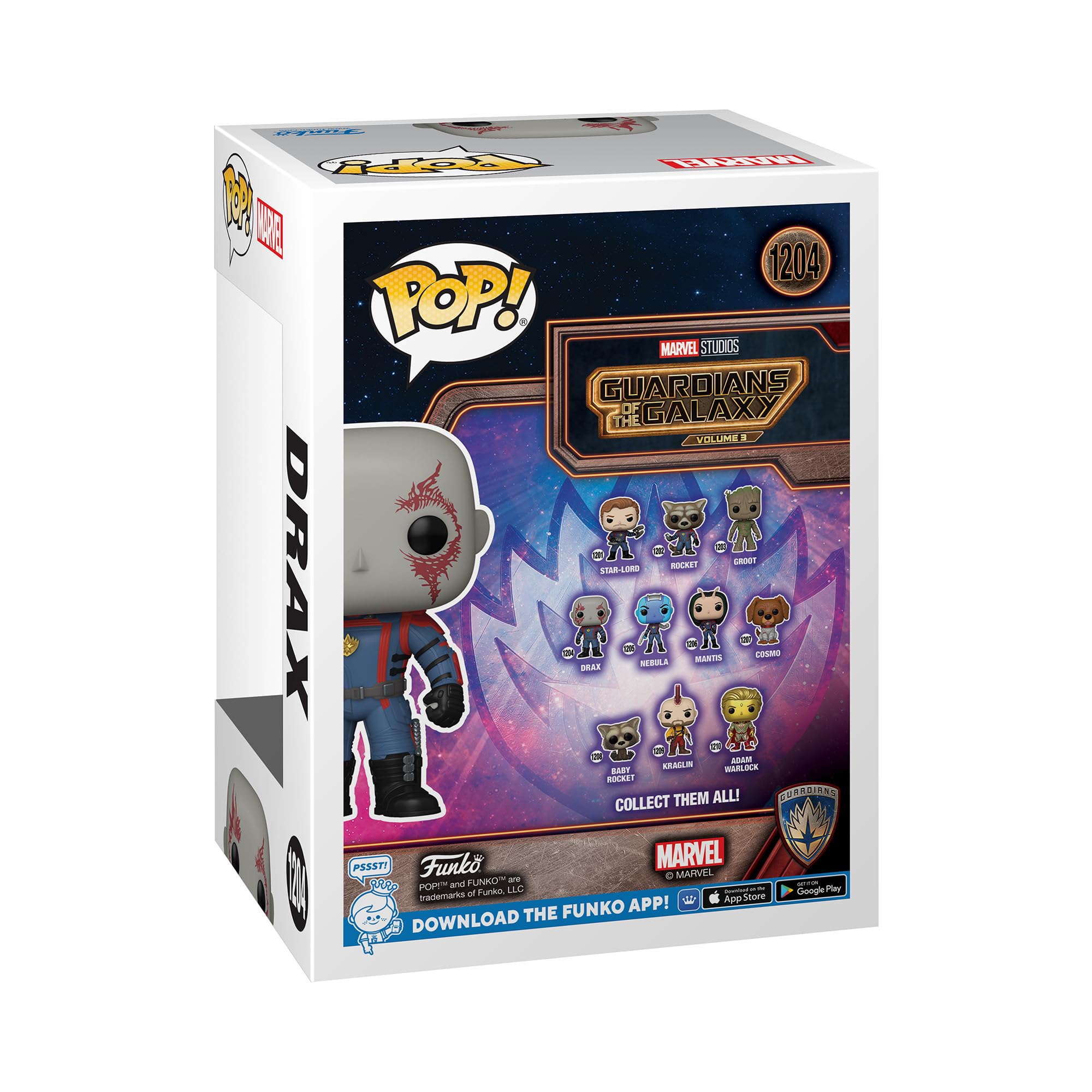 Funko Pop! Vinyle : Marvel - Les Gardiens de la Galaxie 3 - Drax - Les Gardiens de la Galaxie - Figurine en Vinyle à Collectionner - Idée Cadeau - Marchandise Officielle - Jouets pour Enfants et Adultes