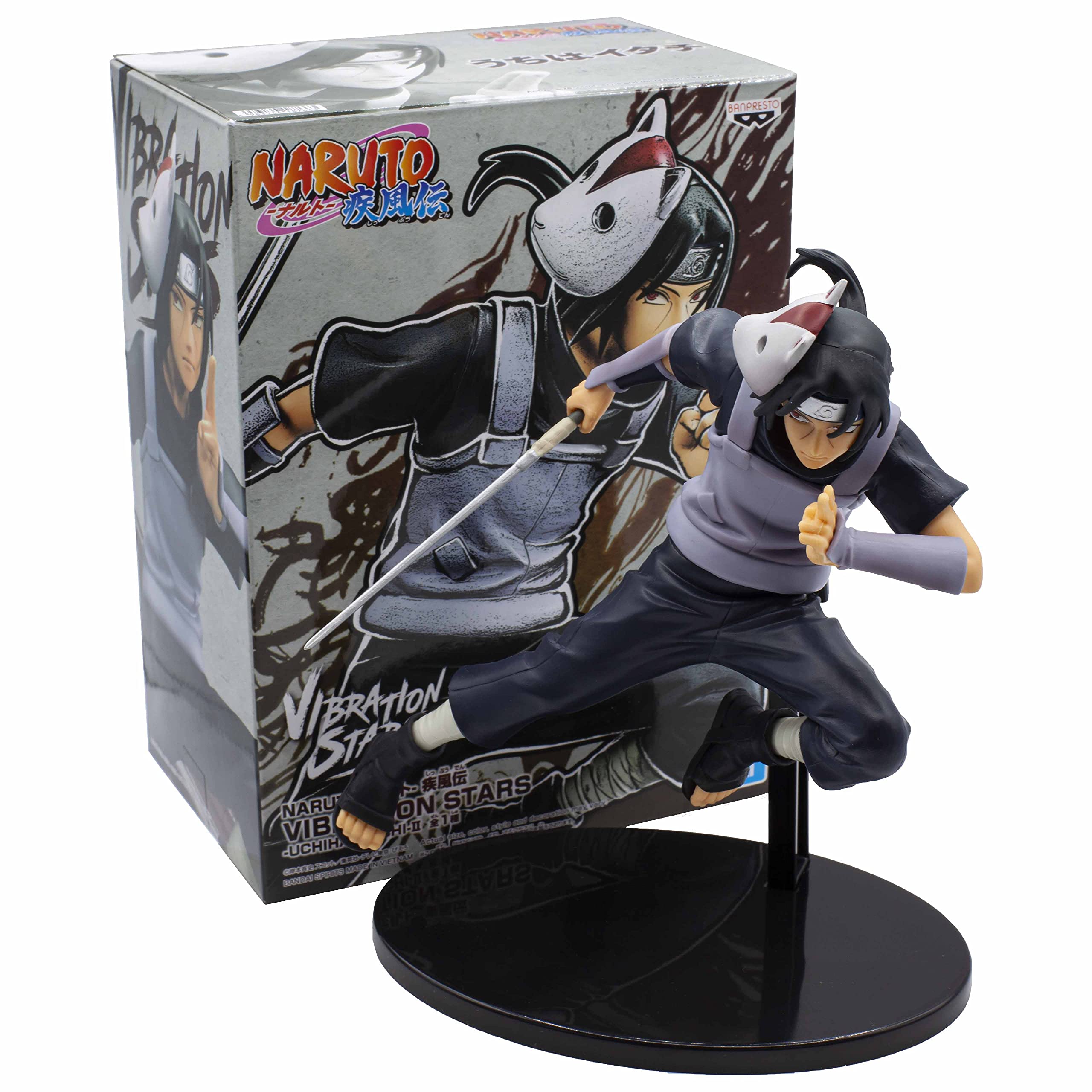 Banpresto Figura De Accion Naruto Shippuden Vibration Stars - Uchiha Itachi - Ii 16cm Bp18766 Multicolor