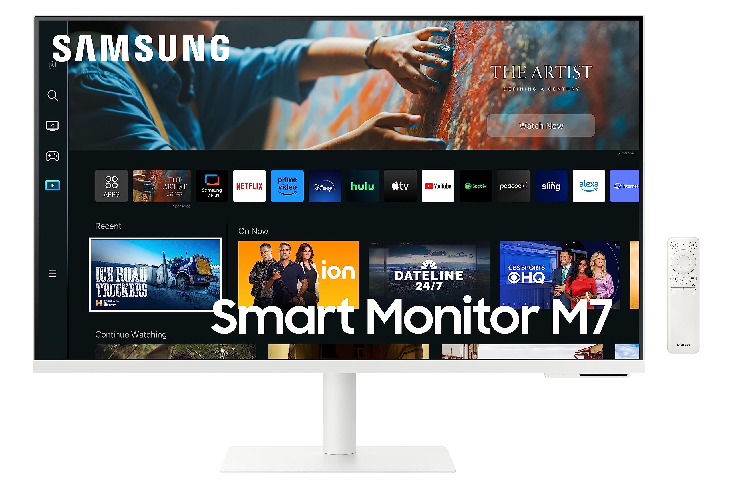Smart Monitor Samsung M7 S32CM703UU 32'/ 4K/ Smart TV/ Multimedia/ Blanco