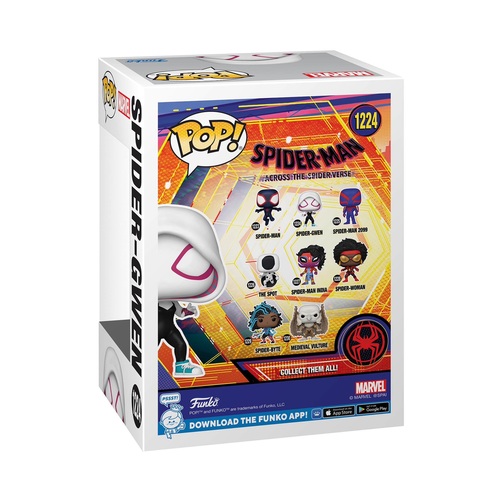 Funko Pop! Vinyle : Spider-Man : Across The Spider-Verse - Spider-Gwen - Spiderman Into The Spiderverse 2 - Figurine en vinyle à collectionner - Idée cadeau - Marchandise officielle - Fans de cinéma