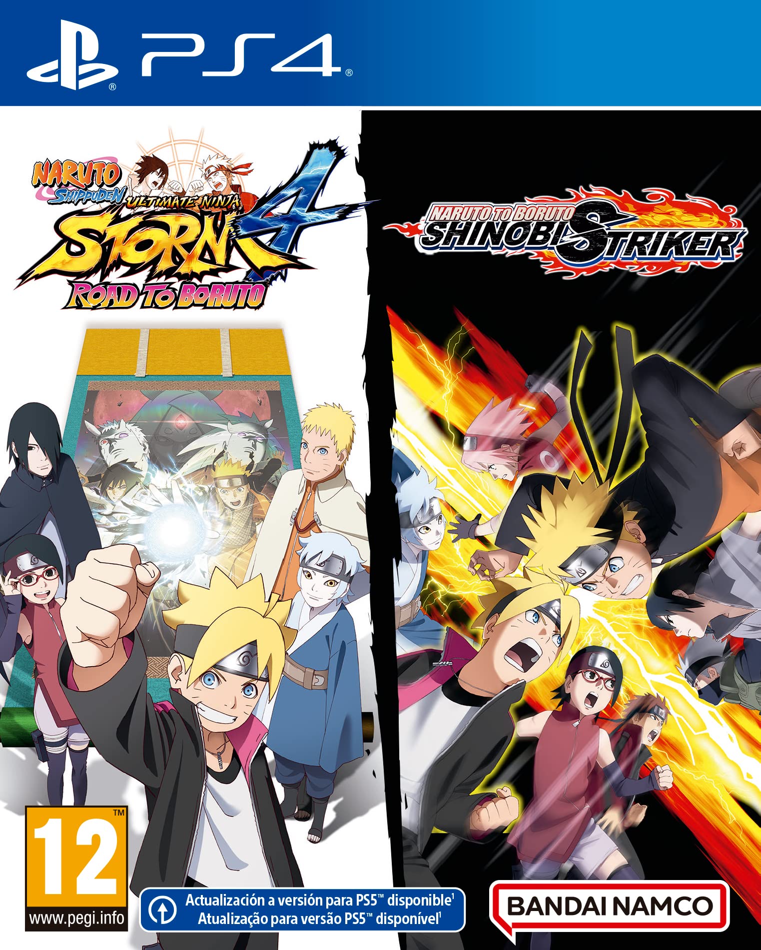 Naruto Shippuden Ultimate Ninja Storm 4, Road To Boruto + Naruto To Boruto Shinobi Striker PS4 - PAL ESP - Nuevo