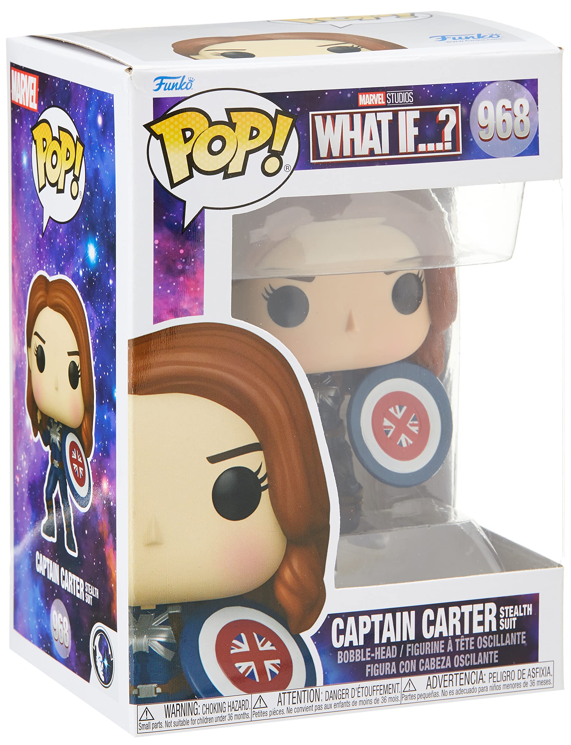 Funko Pop! Marvel - What If - Captain Carter - Marvel What If - Figura De Vinilo Coleccionable - Idea De Regalo- Mercancia Oficial - Juguetes Para NiñOs Y Adultos - Tv Fans