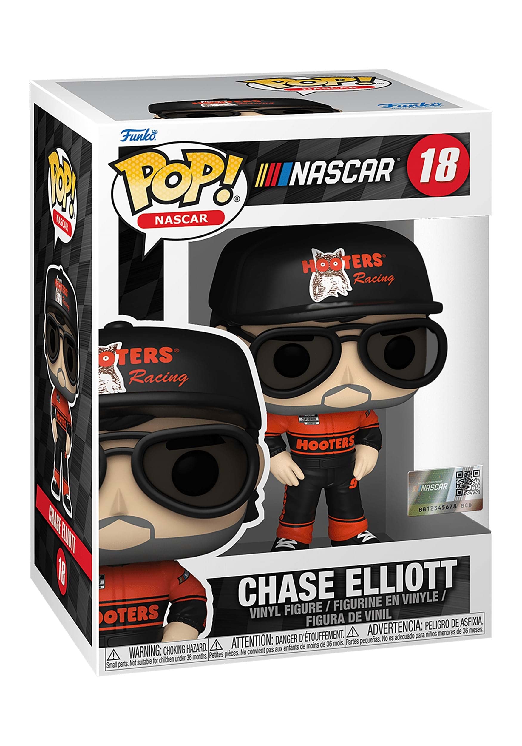Funko Pop! Nascar: Chase Elliott Elliot - (Naranja Hooters) - Figura De Vinilo Coleccionable - Idea De Regalo- Mercancia Oficial - Juguetes Para NiñOs Y Adultos - Sports Fans