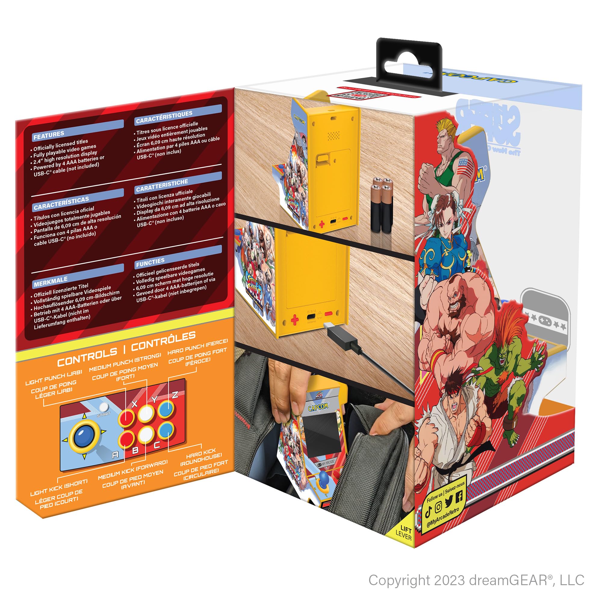 My Arcade Super Street Fighter Ii Nano Player Arcade Retro PortáTil (2 Juegos En 1)