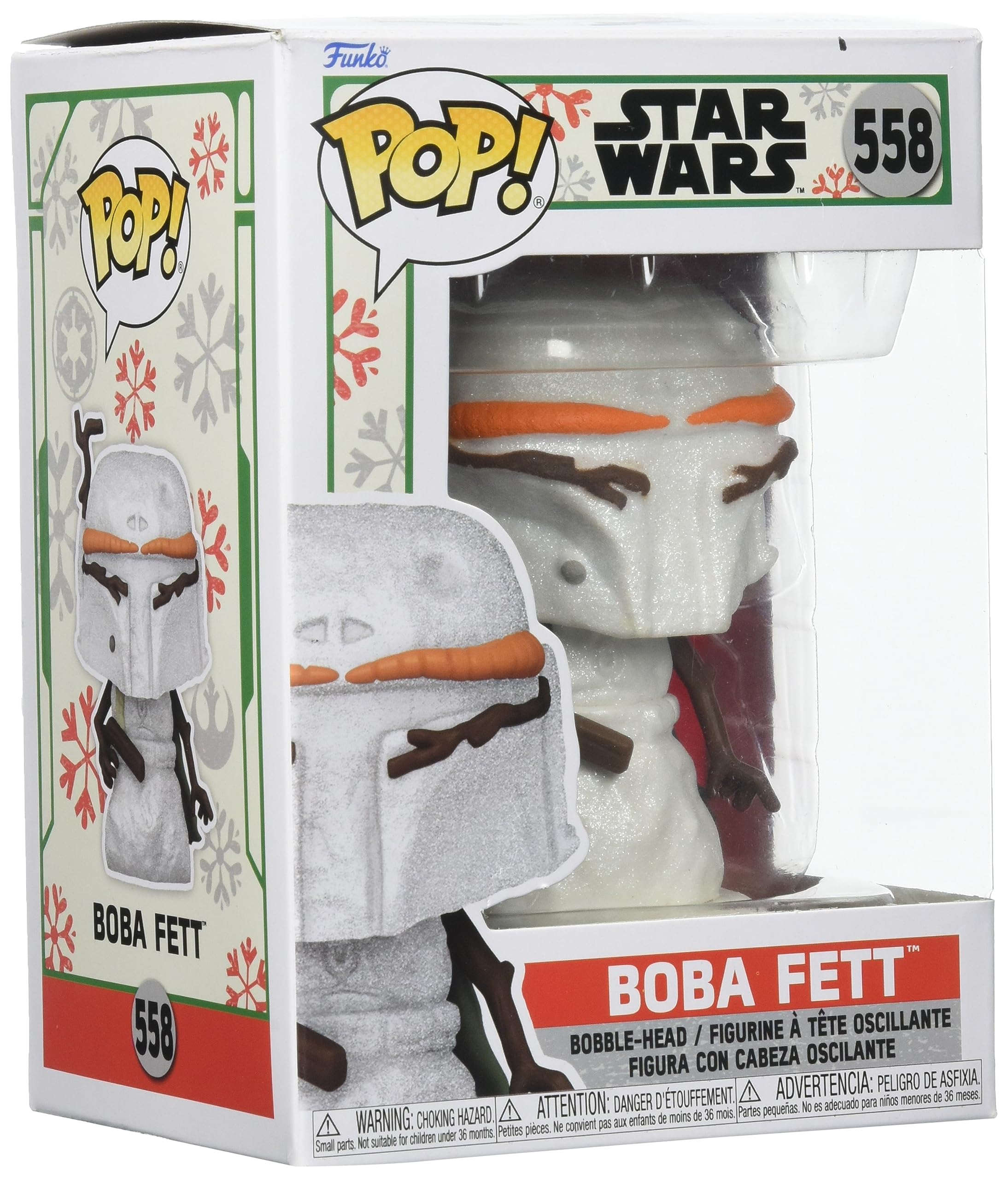 Funko Pop! Star Wars: Holiday - Boba Fett - MuñEco De Nieve - Figura De Vinilo Coleccionable - Idea De Regalo- Mercancia Oficial - Juguetes Para NiñOs Y Adultos - Movies Fans