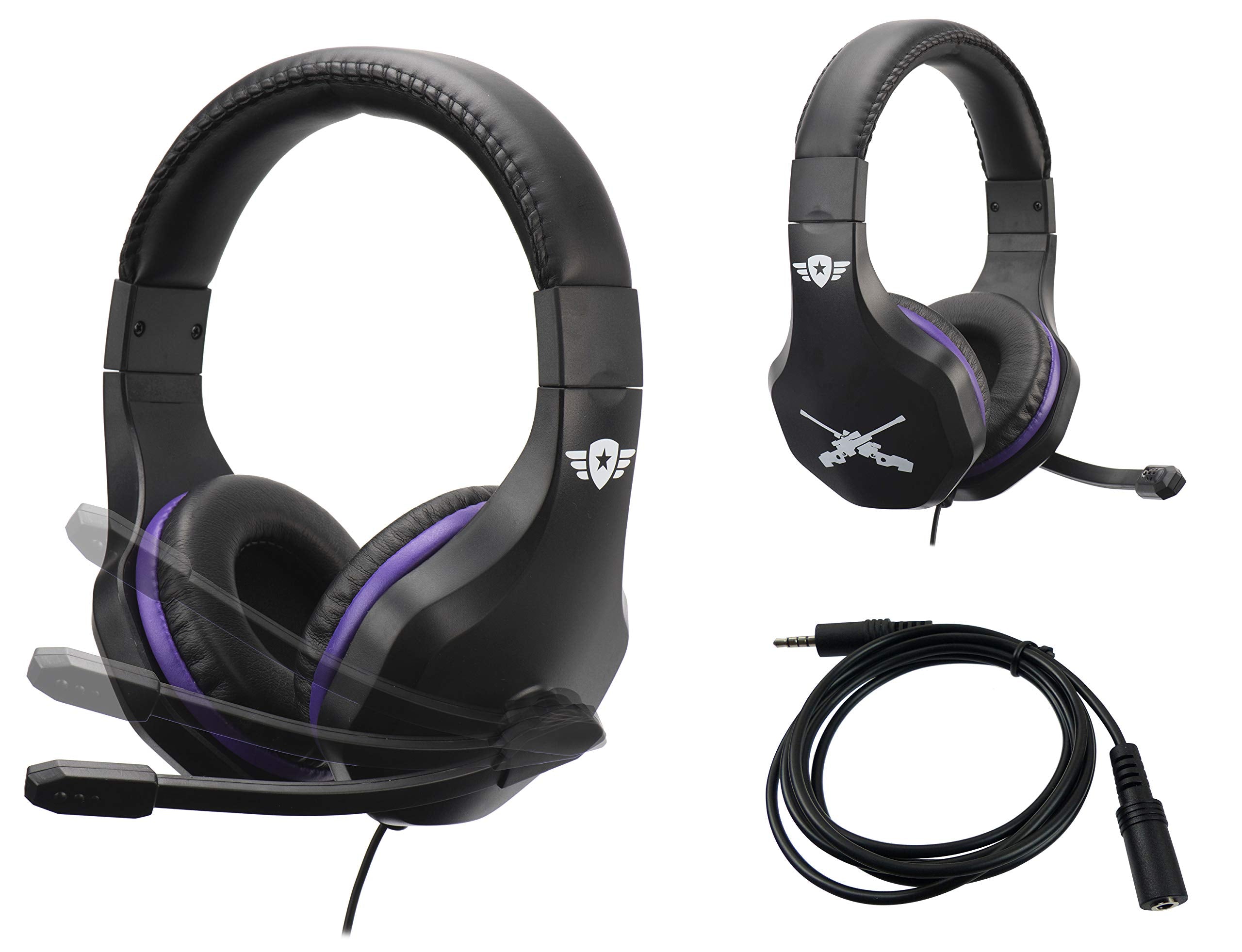 Subsonic - Auriculares Con MicróFono ( PS4 - Slim / Pro - Xbox One / PC / Nintendo Switch), Edición Gamer Battle Royal con extensión Switch