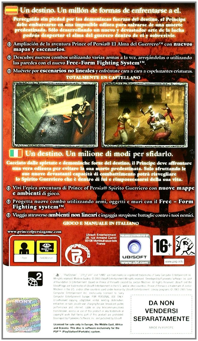 Pack Rainbow Six + Pop Swor DS - + Driver PSP [PAL ESP] - Nuevo