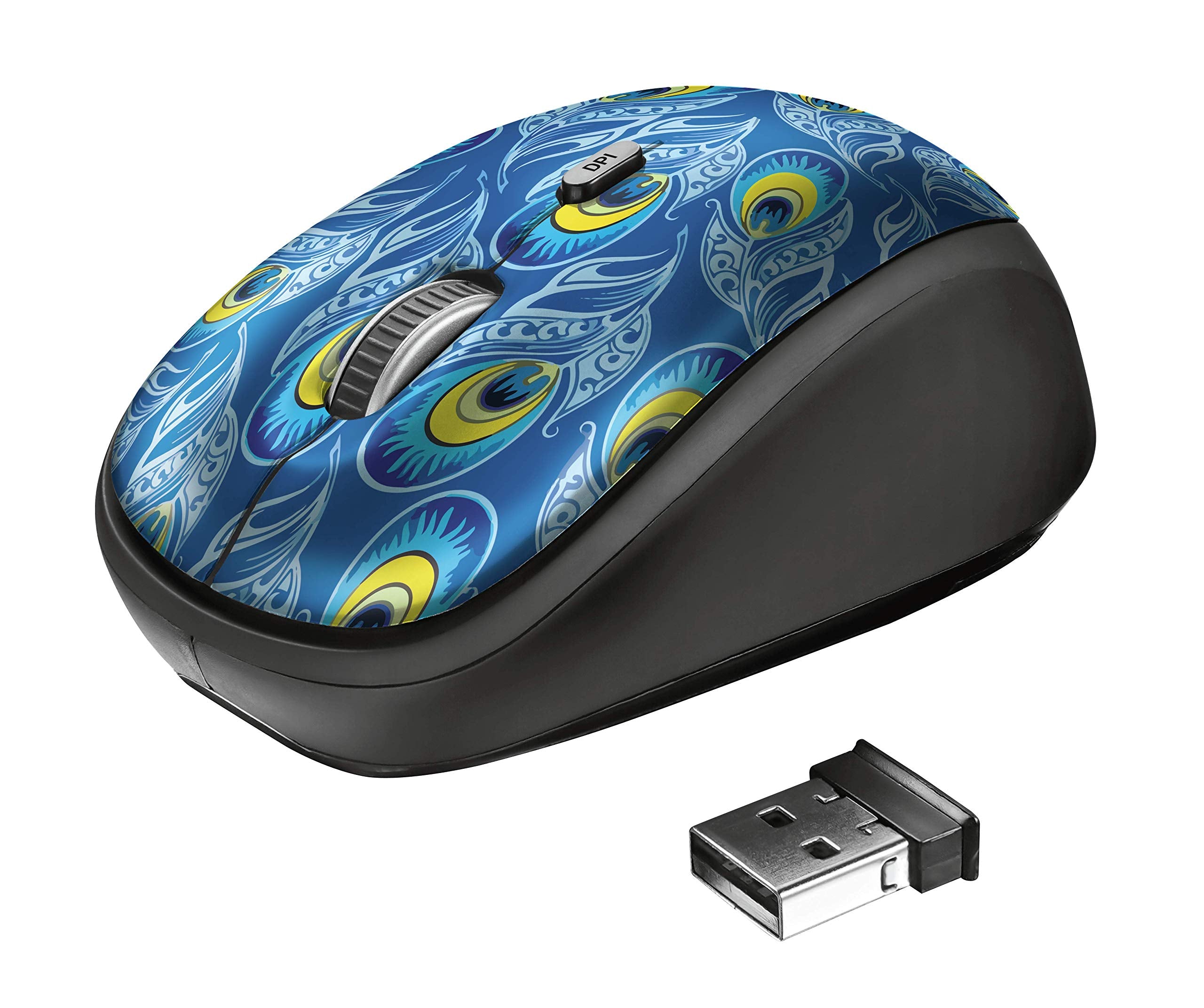 Souris sans fil Trust Yvi - Bleue