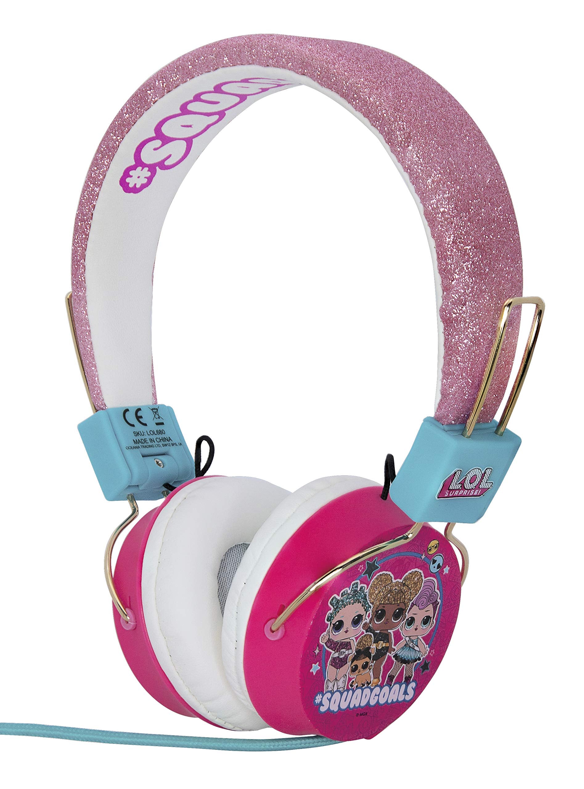 OTL - Écouteurs filaires roses LOL Surprise Squad Goals pour enfants (PC)