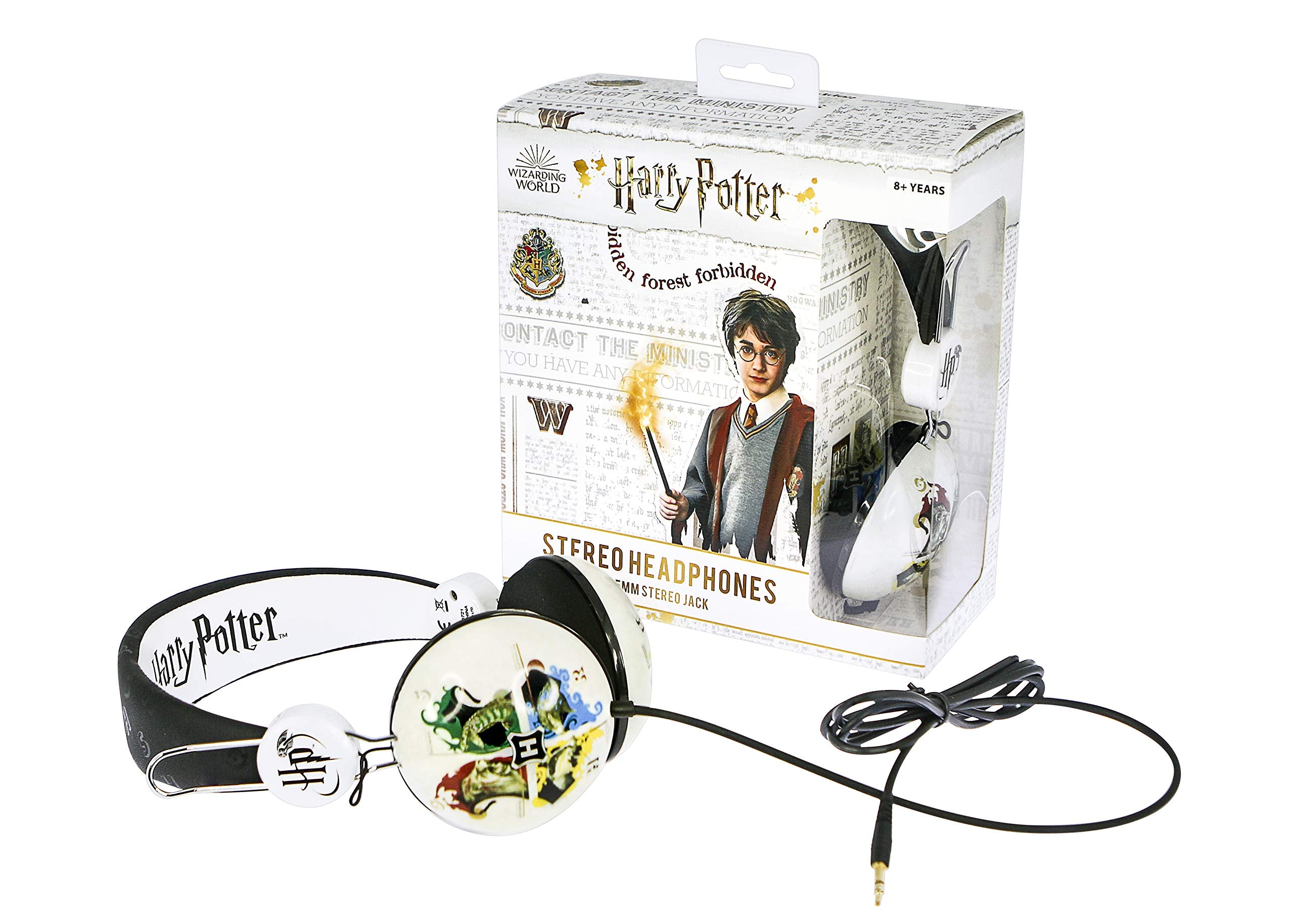 Otl Technologies Harry Potter Hogwarts Crest Tween Dome Auriculares, Con Cable, Para NiñOs (Producto Con Licencia Oficial) Black
