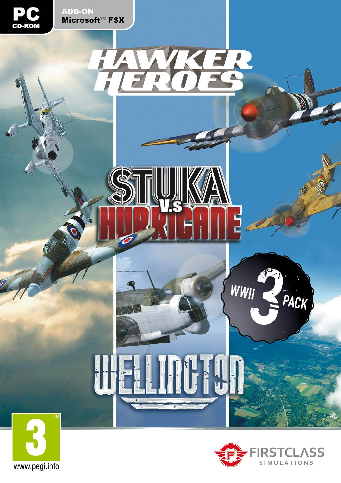 Ww2 Collection: Hawker Heroes + Stuka V H + Wellington Pc - Nuevo