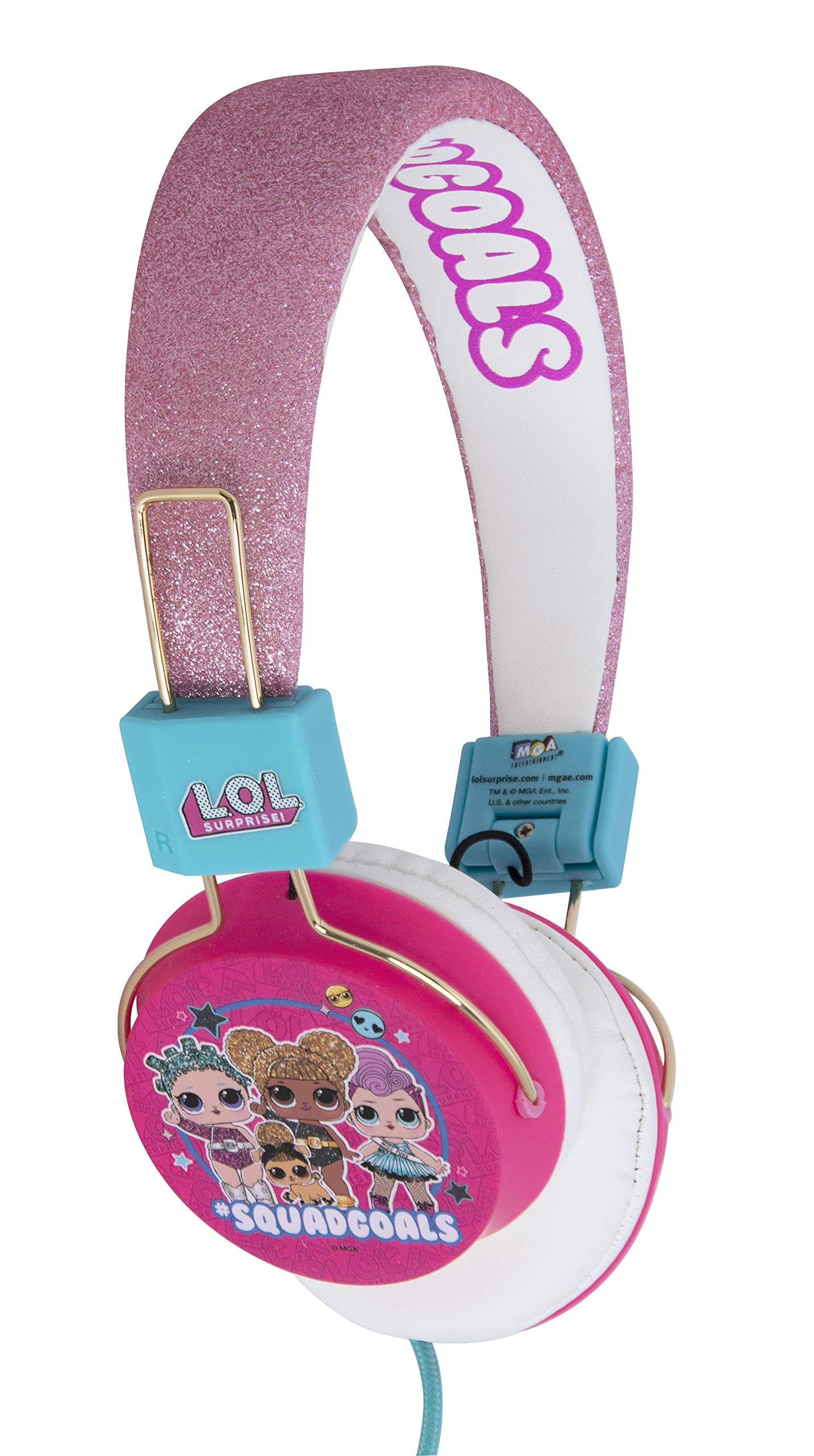 OTL - Écouteurs filaires roses LOL Surprise Squad Goals pour enfants (PC)