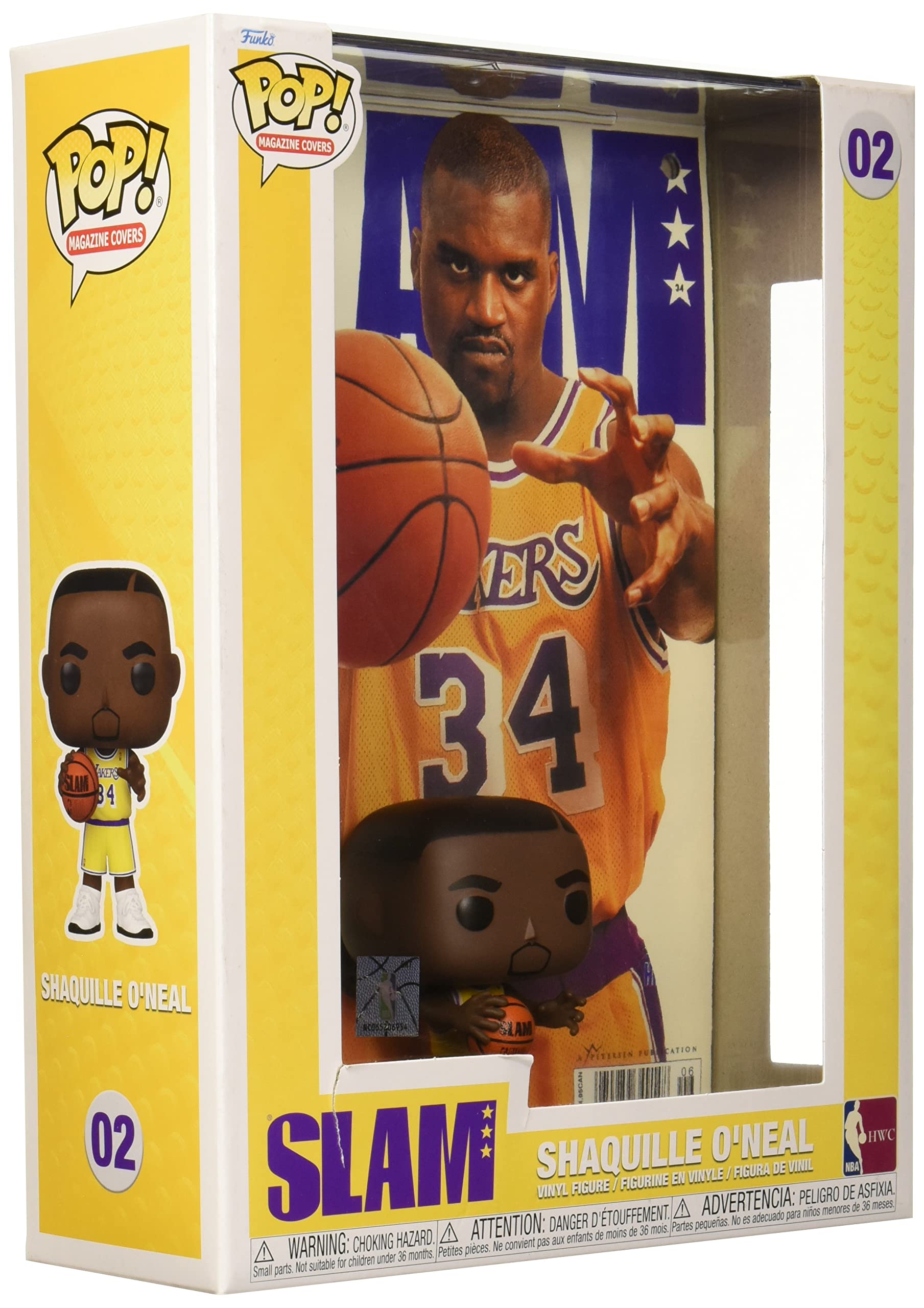 Funko Pop! Nba Cover: Slam - Shaquille O'Neal - Nba + Slam Magazine - Figura De Vinilo Coleccionable - Idea De Regalo- Mercancia Oficial - Juguetes Para NiñOs Y Adultos - Sports Fans