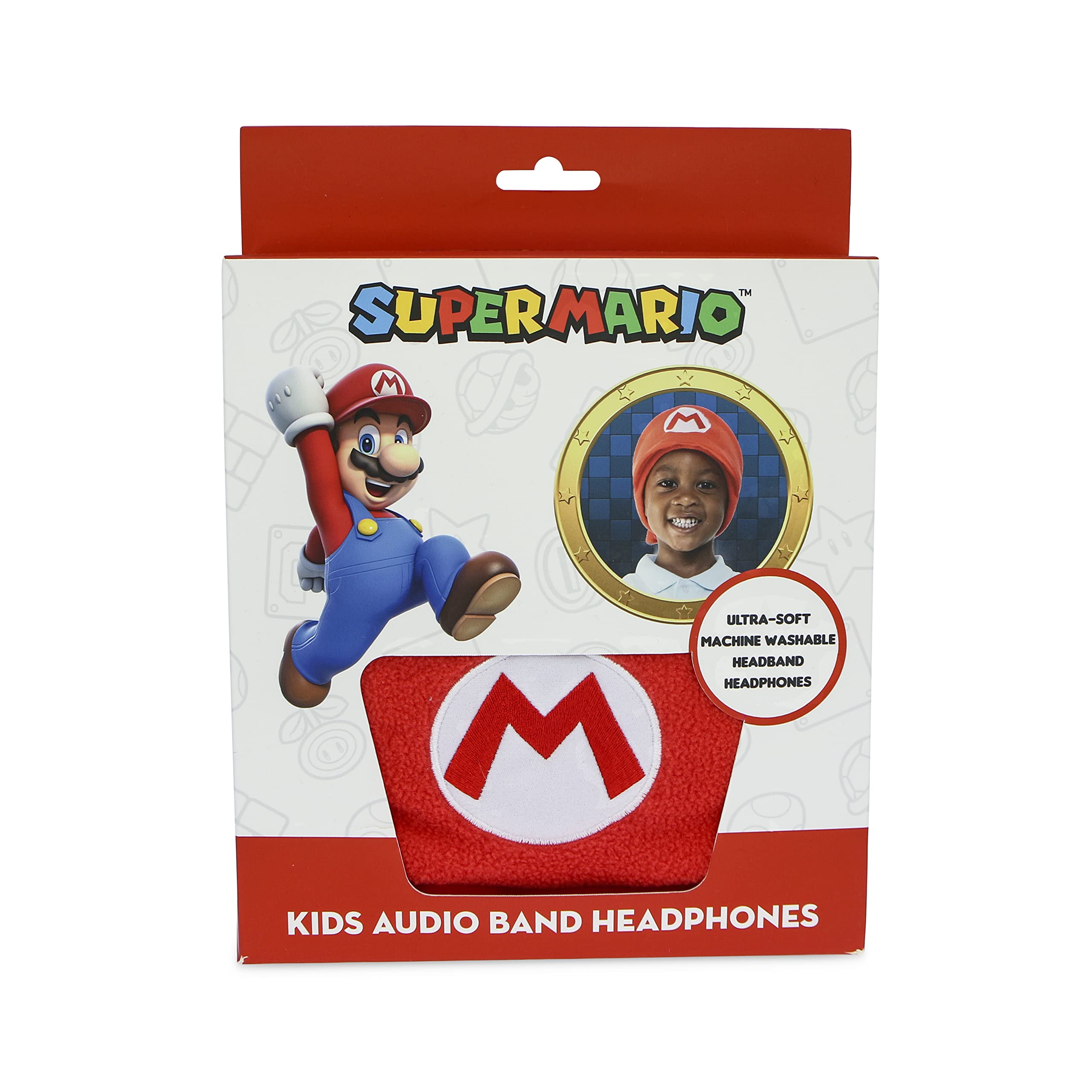 Otl Technologies Super Mario Sm0796 - Auriculares Con Diadema (3 AñOs), Color Rojo