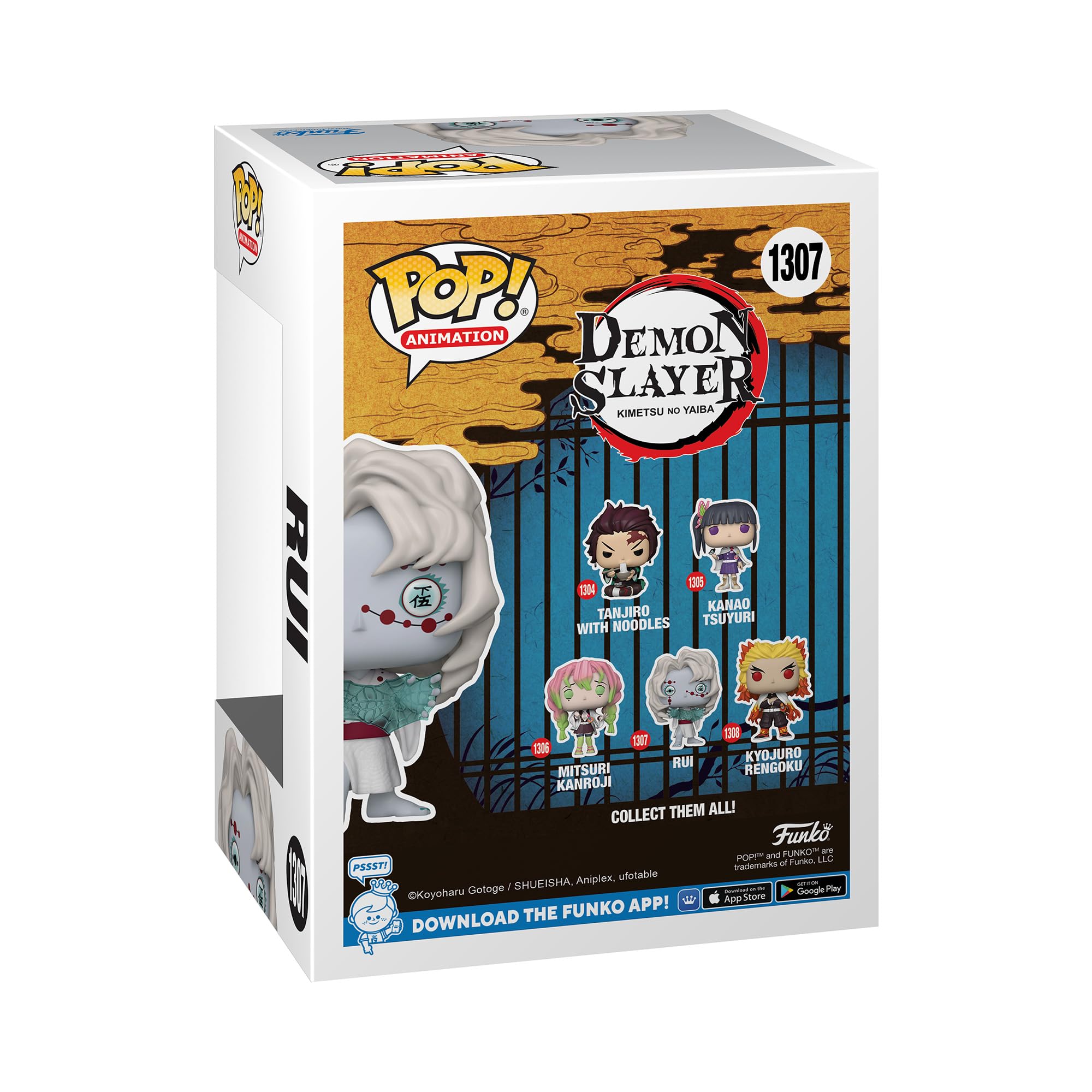 Funko Pop! Animation: Demon Slayer - Rui - Guardianes De La Noche - Figura De Vinilo Coleccionable - Idea De Regalo - Mercancia Oficial - Juguetes Para NiñOs Y Adultos - Anime Fans