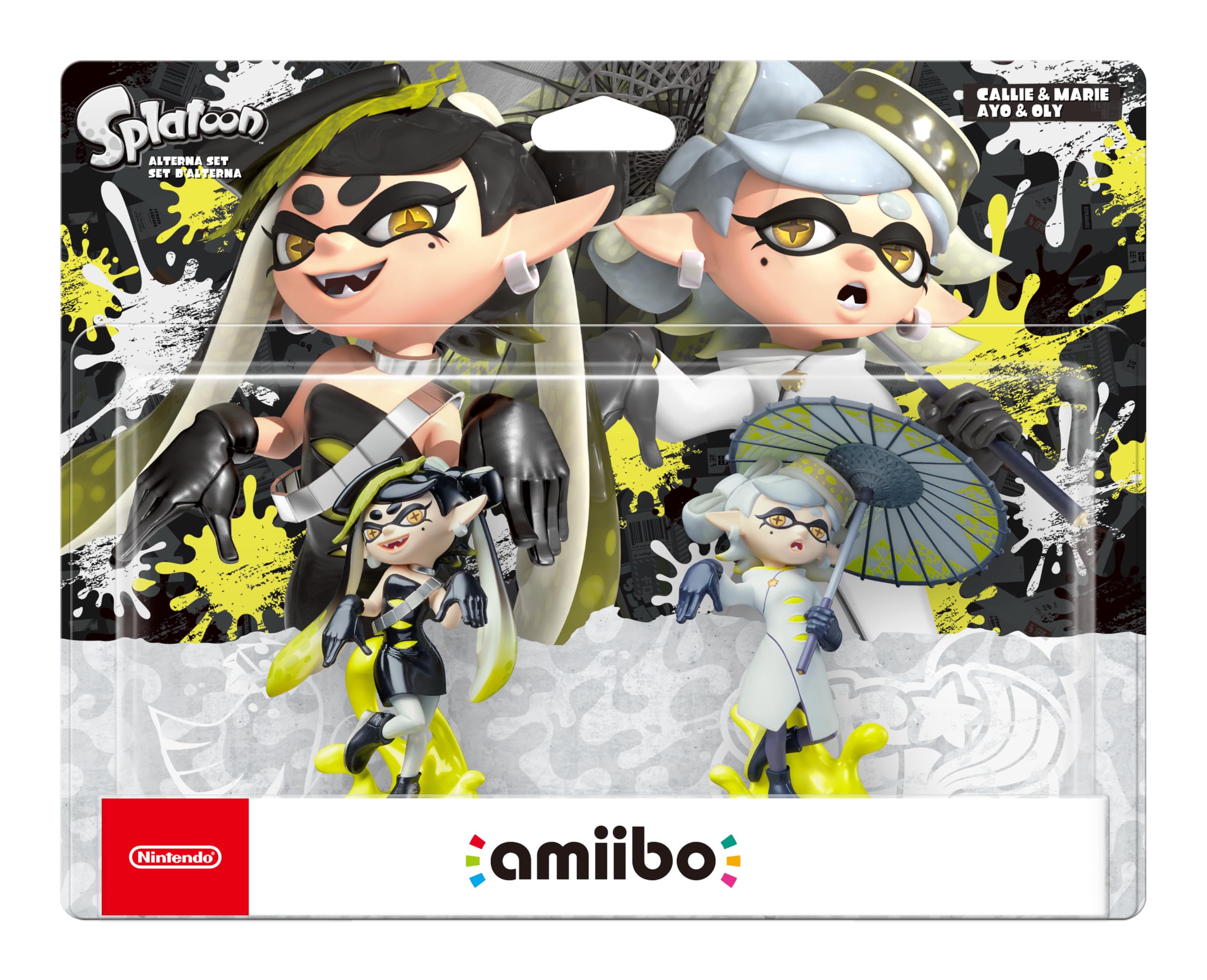Nintendo Amiibo Pack Callie & Marie Splatoon - Figuras Detalladas y Funcionalidad Exclusiva para Videojuegos