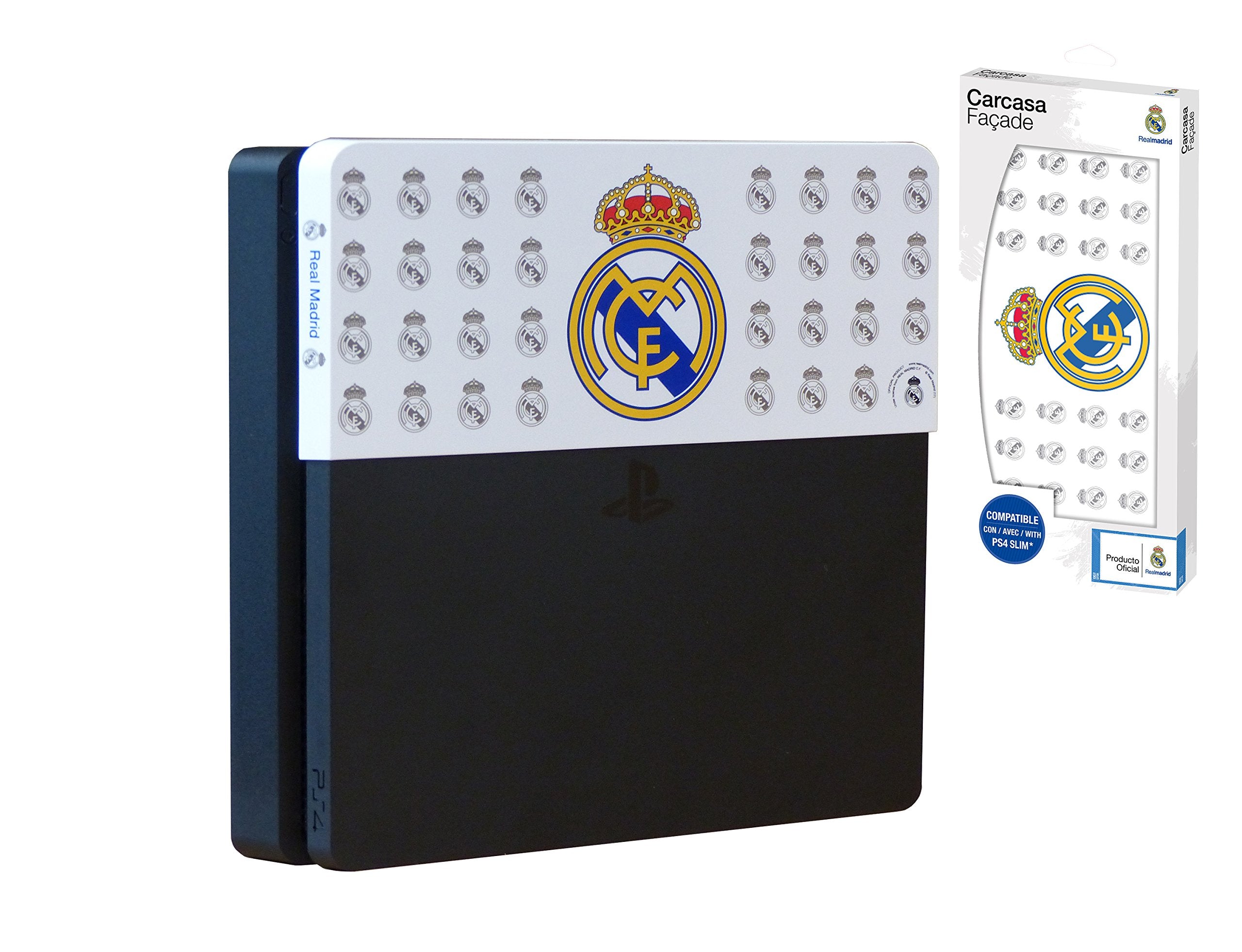 Subsonic - Coque personnalisée Faceplate Licence officielle Real Madrid (PS4 Slim)