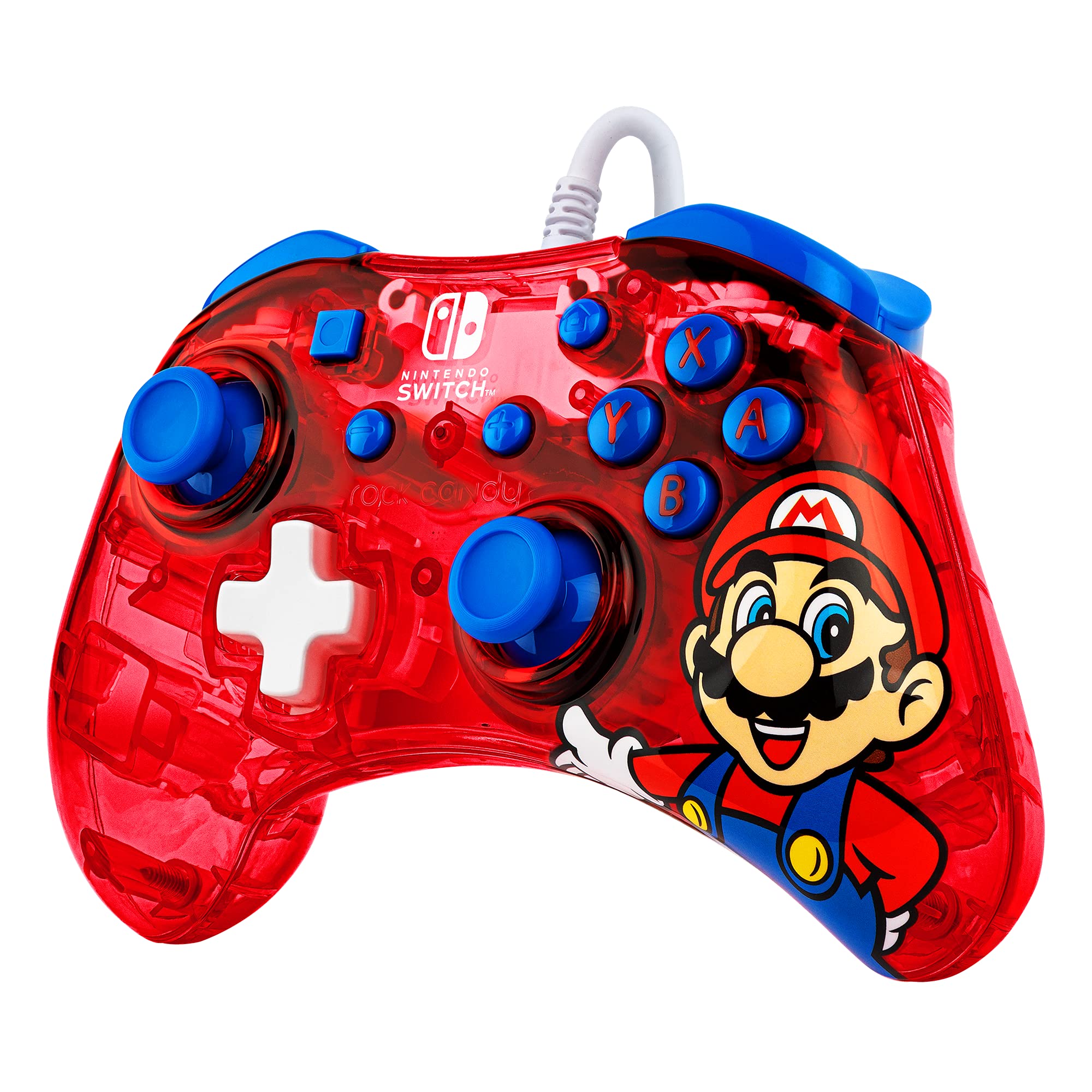 Mando Nintendo Switch Rock Candy Con Cable Mario