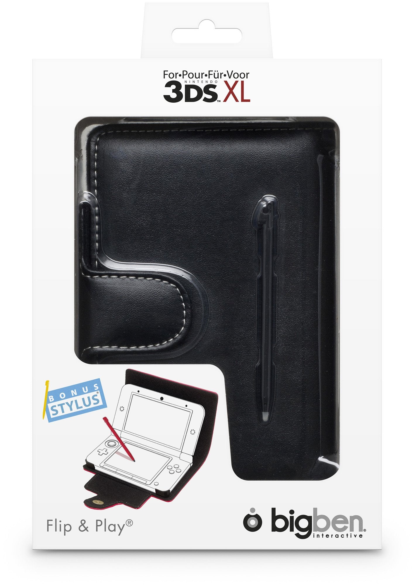 Nintendo 3DS XL - Housse de protection - modèle assorti : couleur noir, gris, bleu, rouge, rose [importation allemande]