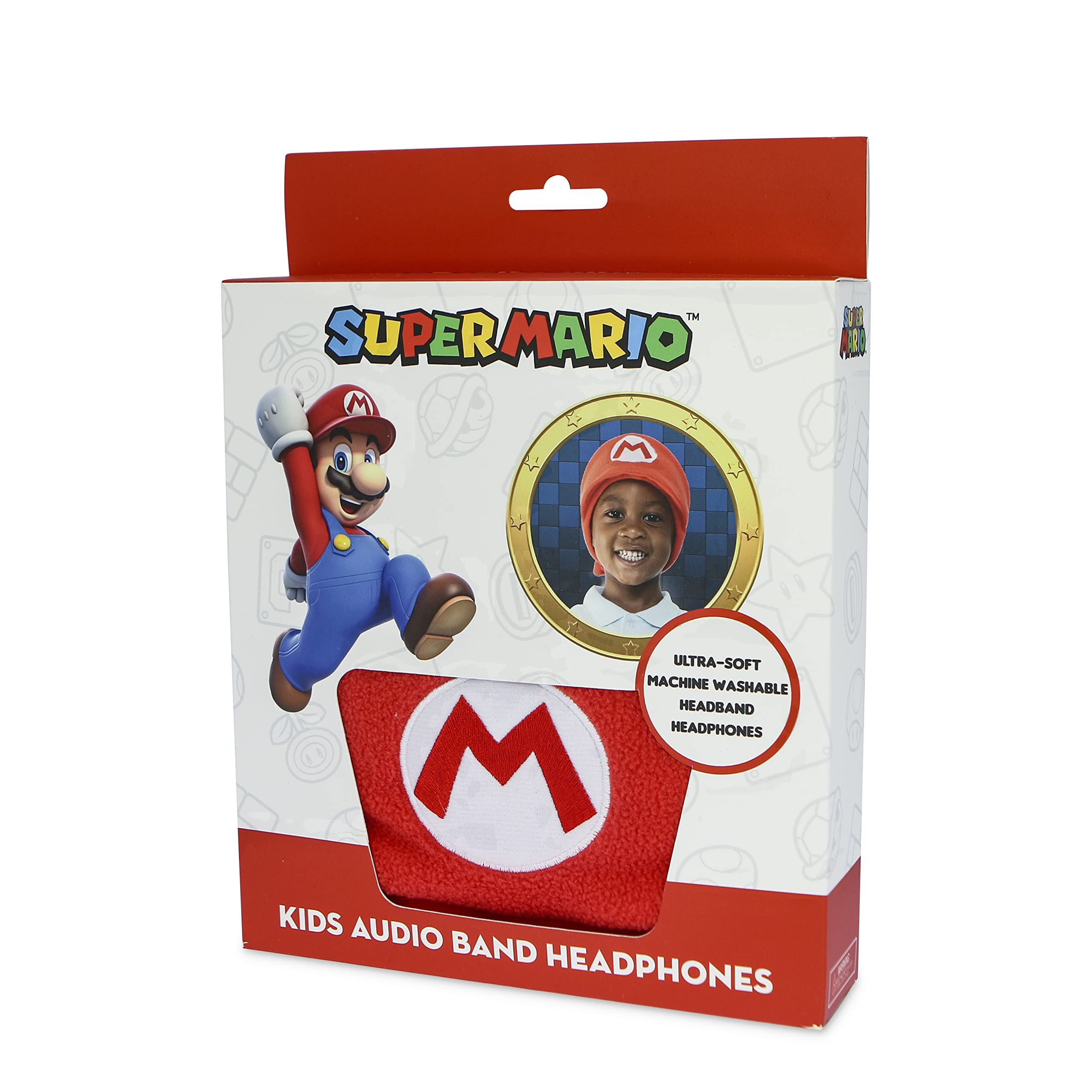 OTL Technologies Super Mario SM0796 Casque avec bandeau (3 ans) Rouge