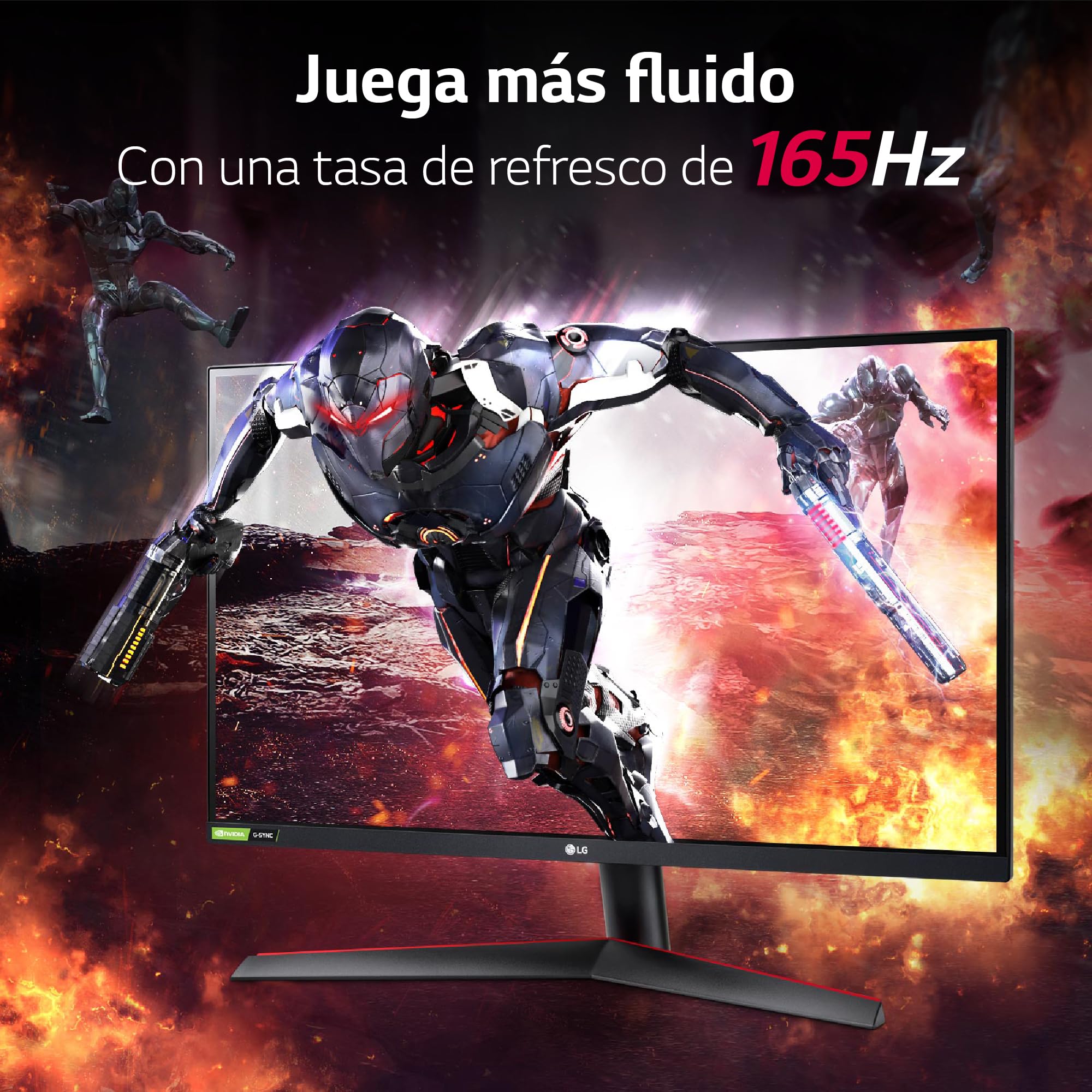 Monitor Gaming LG UltraGear 27GP850P-B 27'/ QHD/ 1ms/ 165Hz/ IPS/ Regulable en altura/ Negro