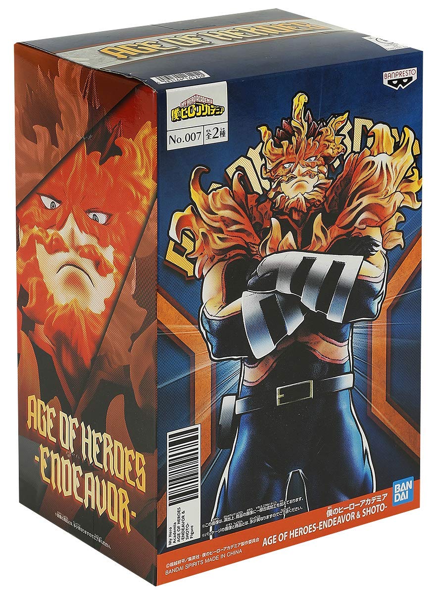 Banpresto Figurine Enji Todoroki Endeavour My Hero Academia - Age of Heroes 19 cm BP16125 Multicolore