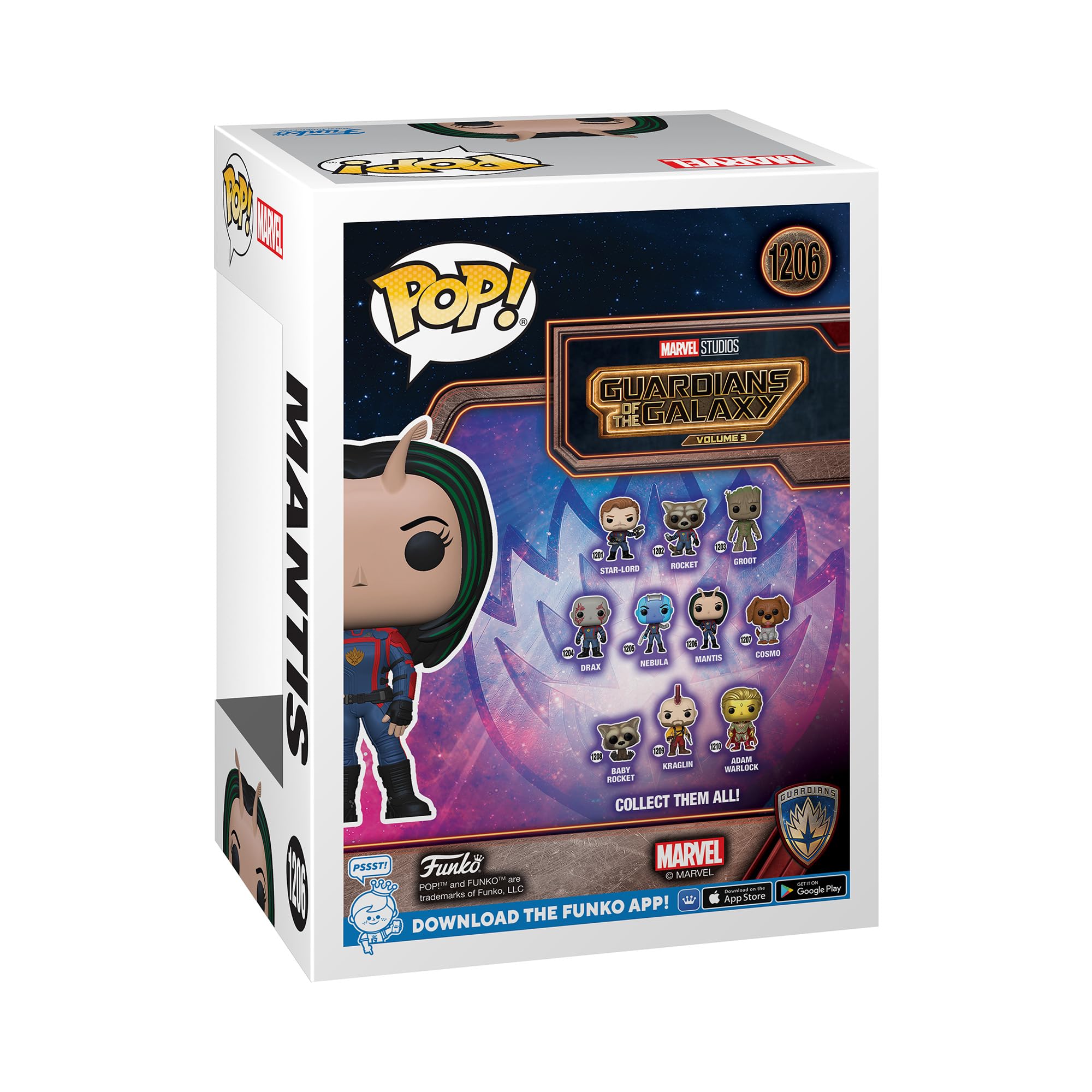Funko Pop! Vinyle : Marvel - Les Gardiens de la Galaxie 3 - Mantis - Les Gardiens de la Galaxie - Figurine en Vinyle à Collectionner - Idée Cadeau - Marchandise Officielle - Jouets pour Enfants et Adultes