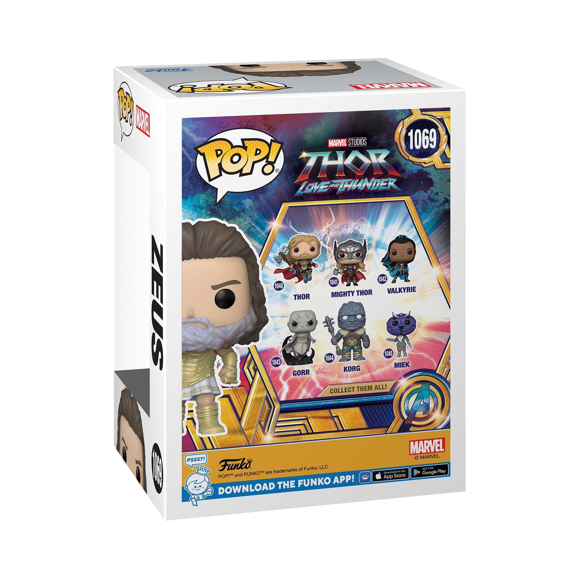 Funko Pop! Marvel: Thor: Love And Thunder - Zeus - Figura De Vinilo Coleccionable - Idea De Regalo- Mercancia Oficial - Juguetes Para NiñOs Y Adultos - Movies Fans - MuñEco Para Coleccionistas