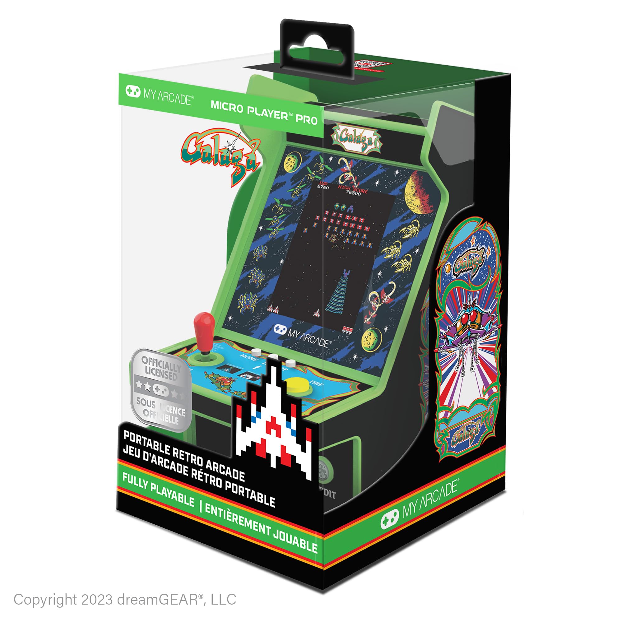 MY ARCADE DGUNL-4195 Galaga/Galaxian Micro Player Pro Arcade rétro portable