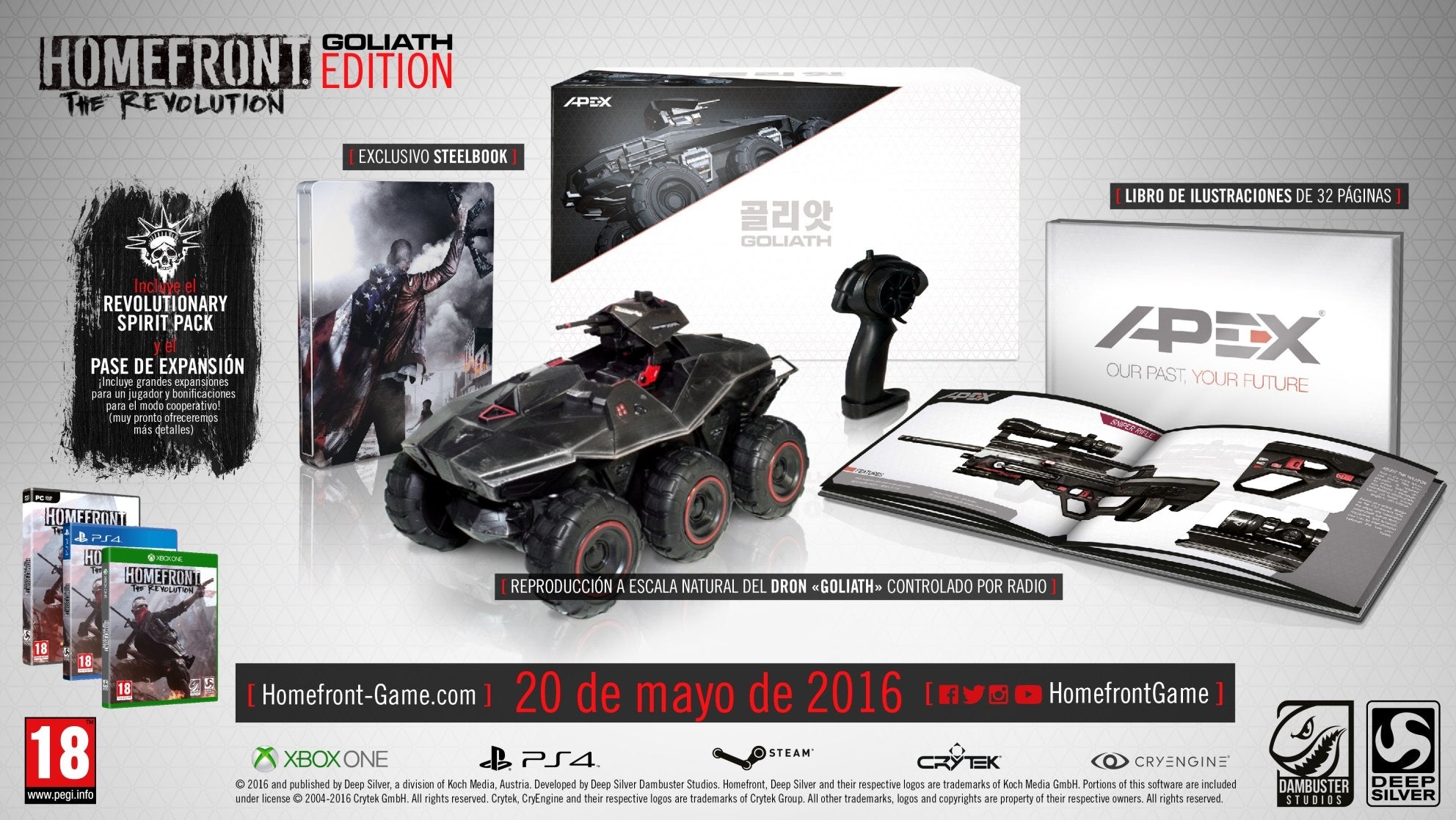 Homefront: The Revolution - Goliath Edition PS4 - [PAL ESP] - Nuevo