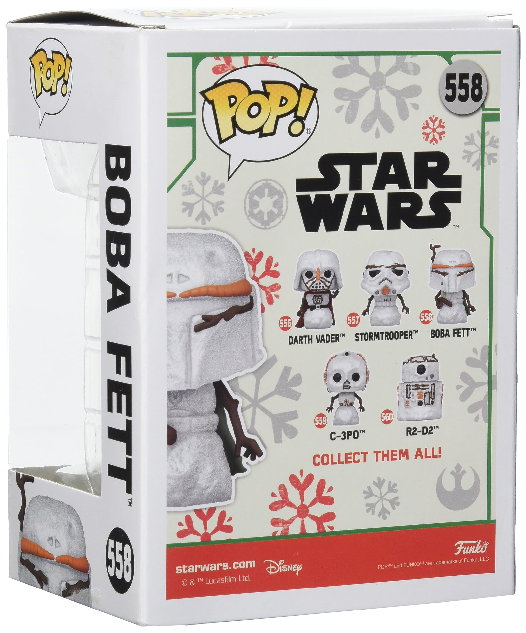 Funko Pop! Star Wars: Holiday - Boba Fett - MuñEco De Nieve - Figura De Vinilo Coleccionable - Idea De Regalo- Mercancia Oficial - Juguetes Para NiñOs Y Adultos - Movies Fans