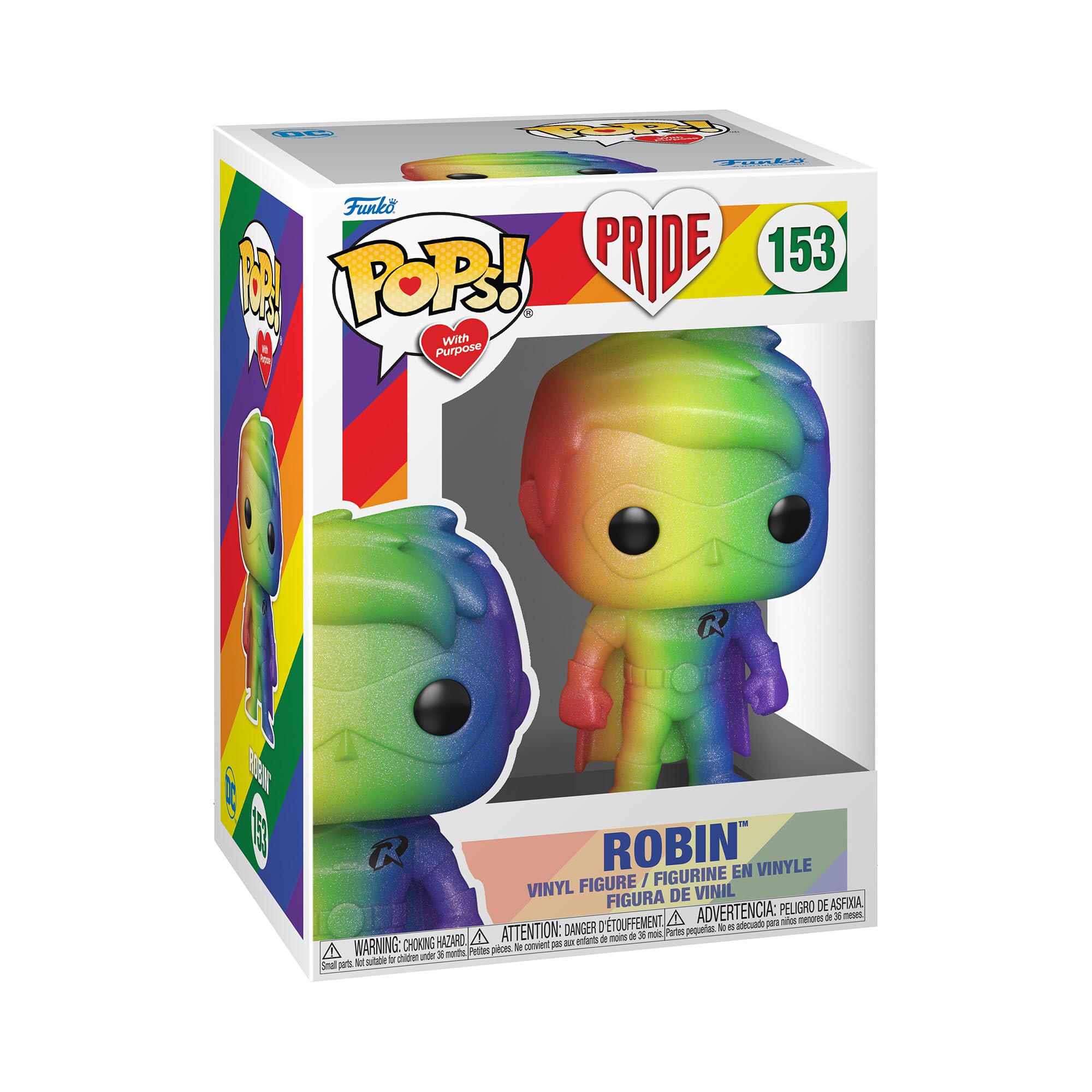 Funko Pop! Heroes: Dc Pride - Robin - Dc Comics - Figura De Vinilo Coleccionable - Idea De Regalo- Mercancia Oficial - Juguetes Para NiñOs Y Adultos - Comic Books Fans