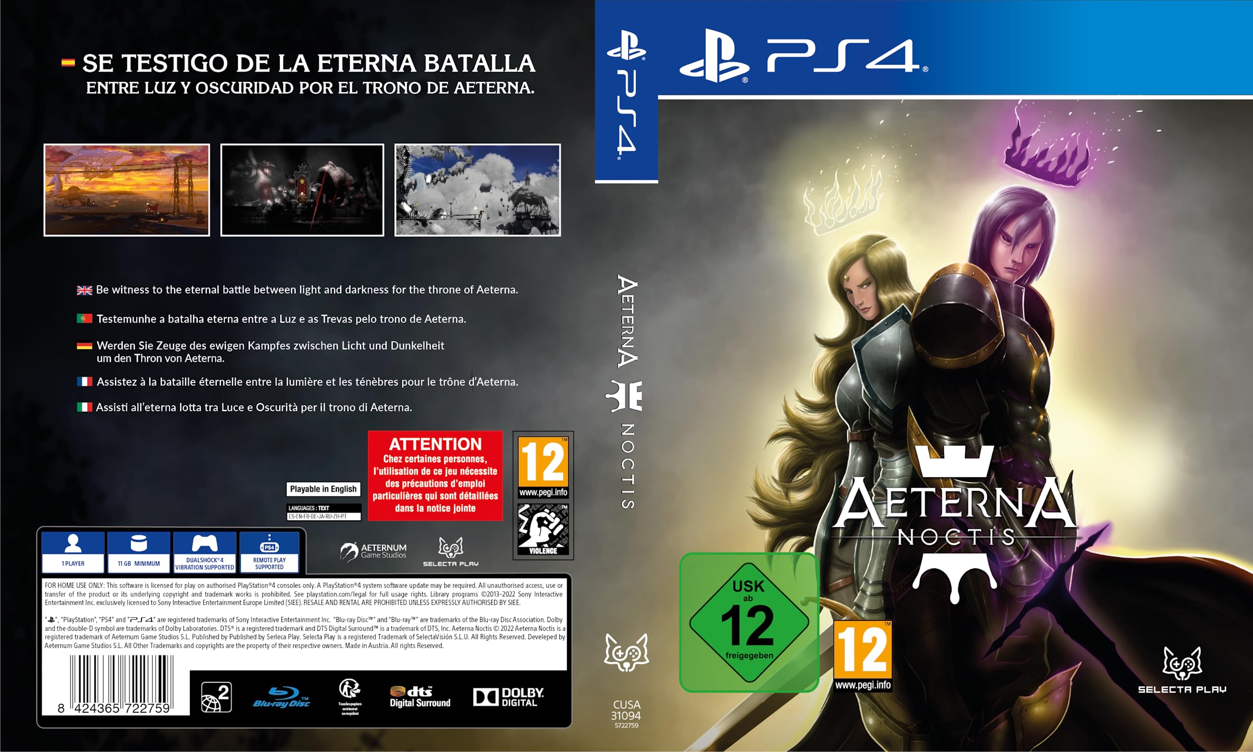 Aeterna Noctis PS4 - Pal ESP - Nuevo