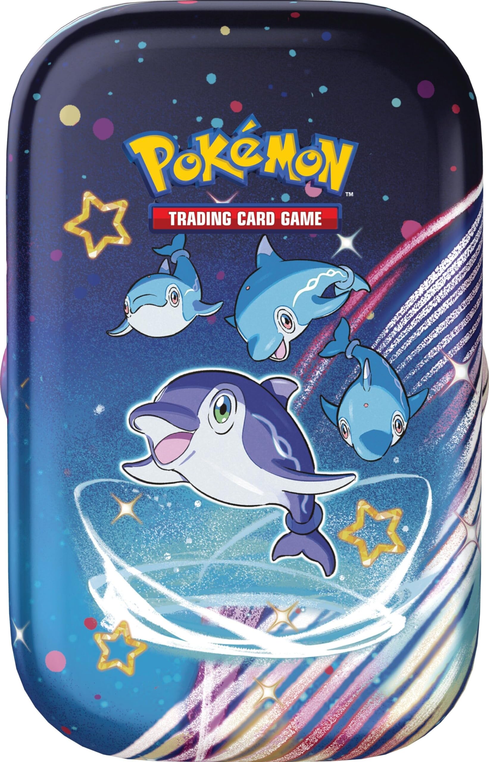 Pokemon Tcg - Scarlet & Violet - Paldean Fates Mini Tin (Maushold/Smoliv/Tinkatink/Finizen/Flamigo - 1x Random