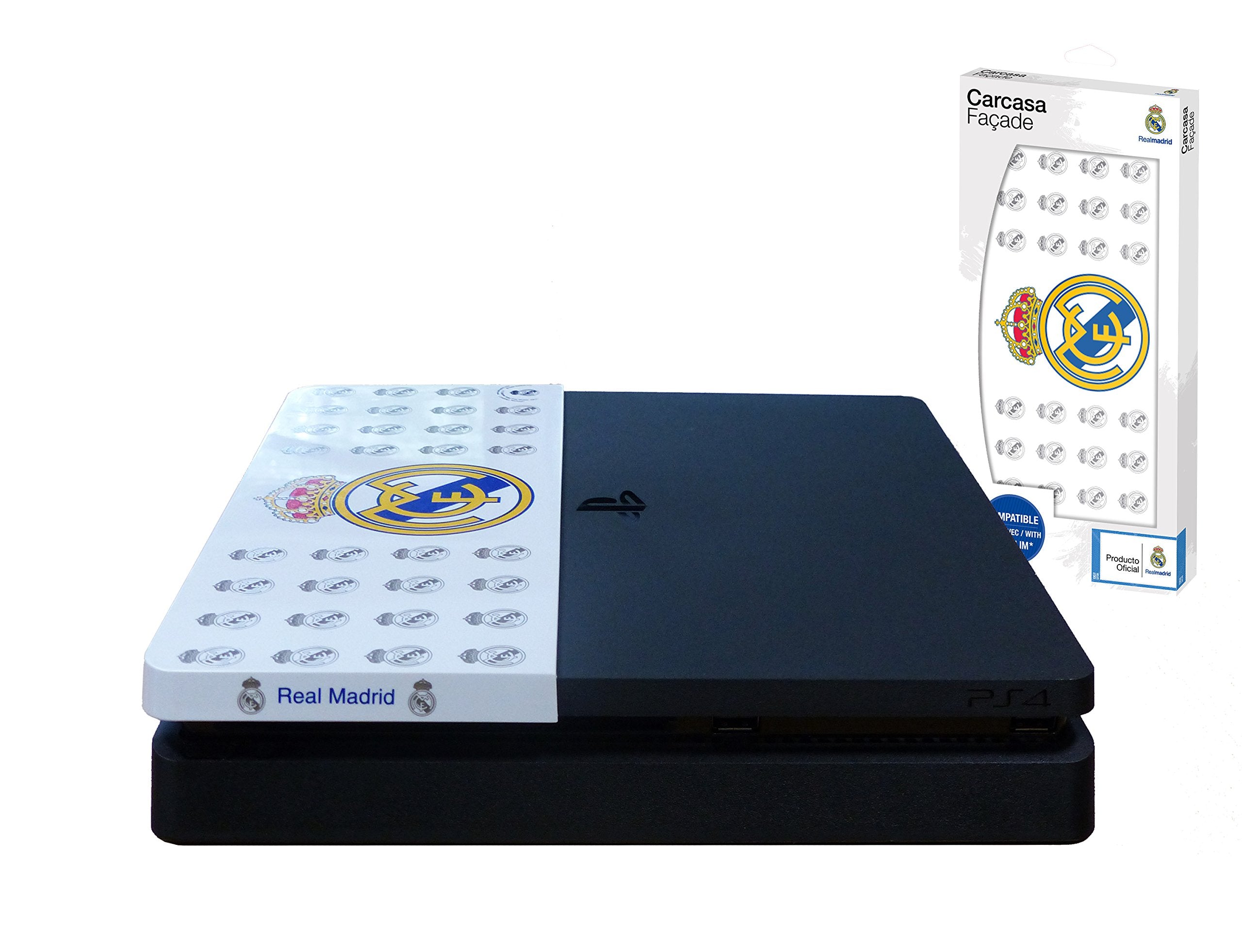 Subsonic - Coque personnalisée Faceplate Licence officielle Real Madrid (PS4 Slim)