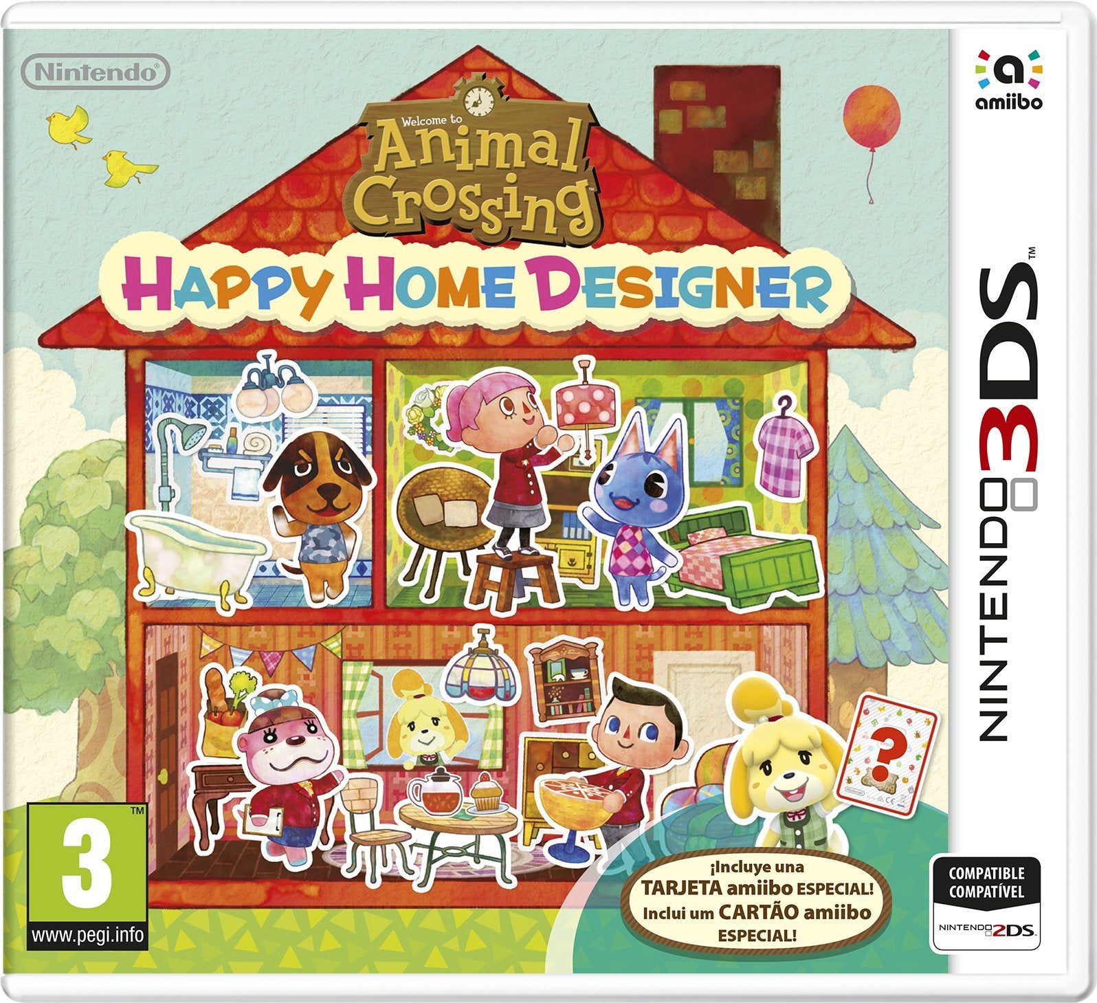 ANIMAL CROSSING: HAPPY HOME DESIGNER + 1 TARJETA AMiiBO