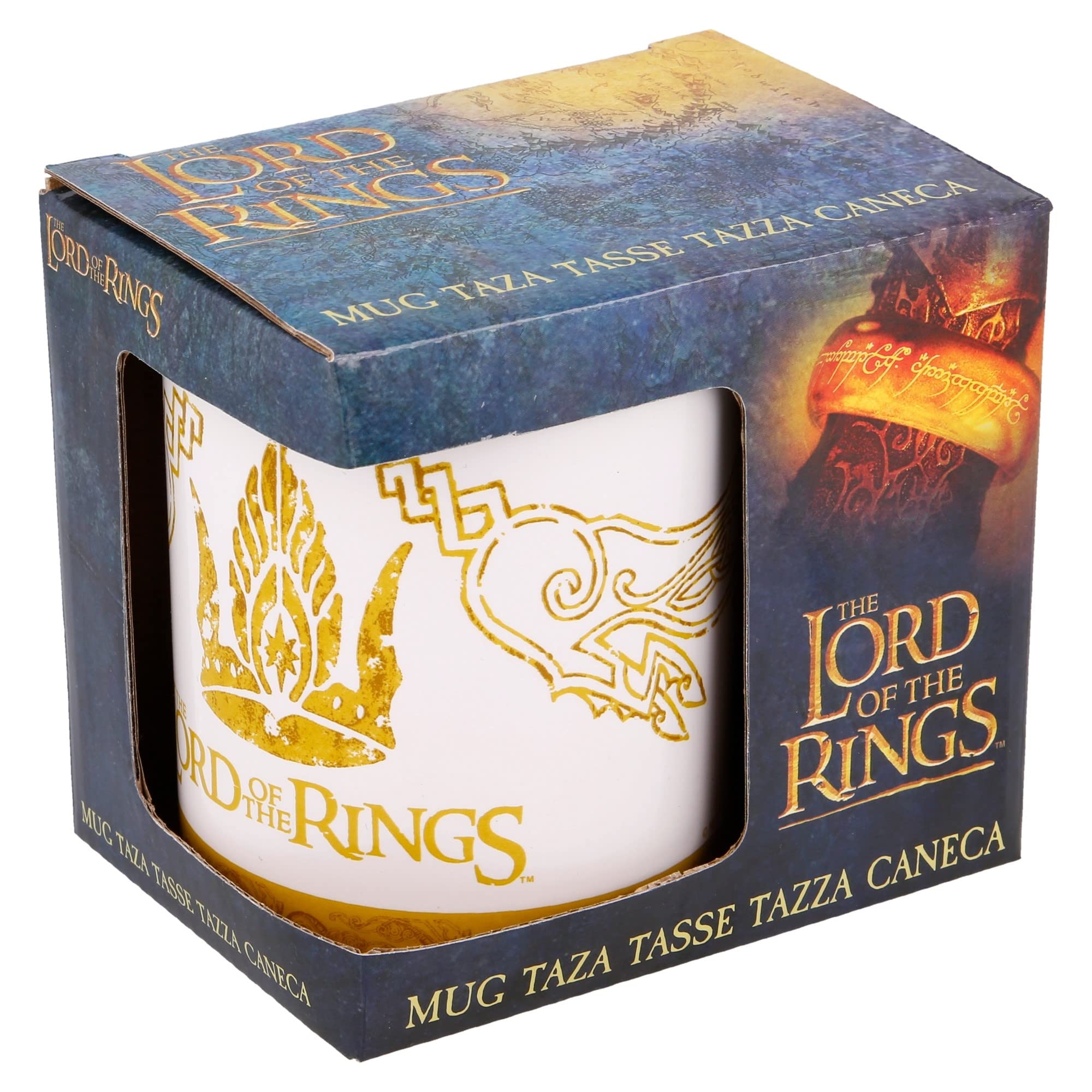 Merchandising Stor Taza CeráMica Lord Of The Rings 325 Ml - En Caja De Regalo
