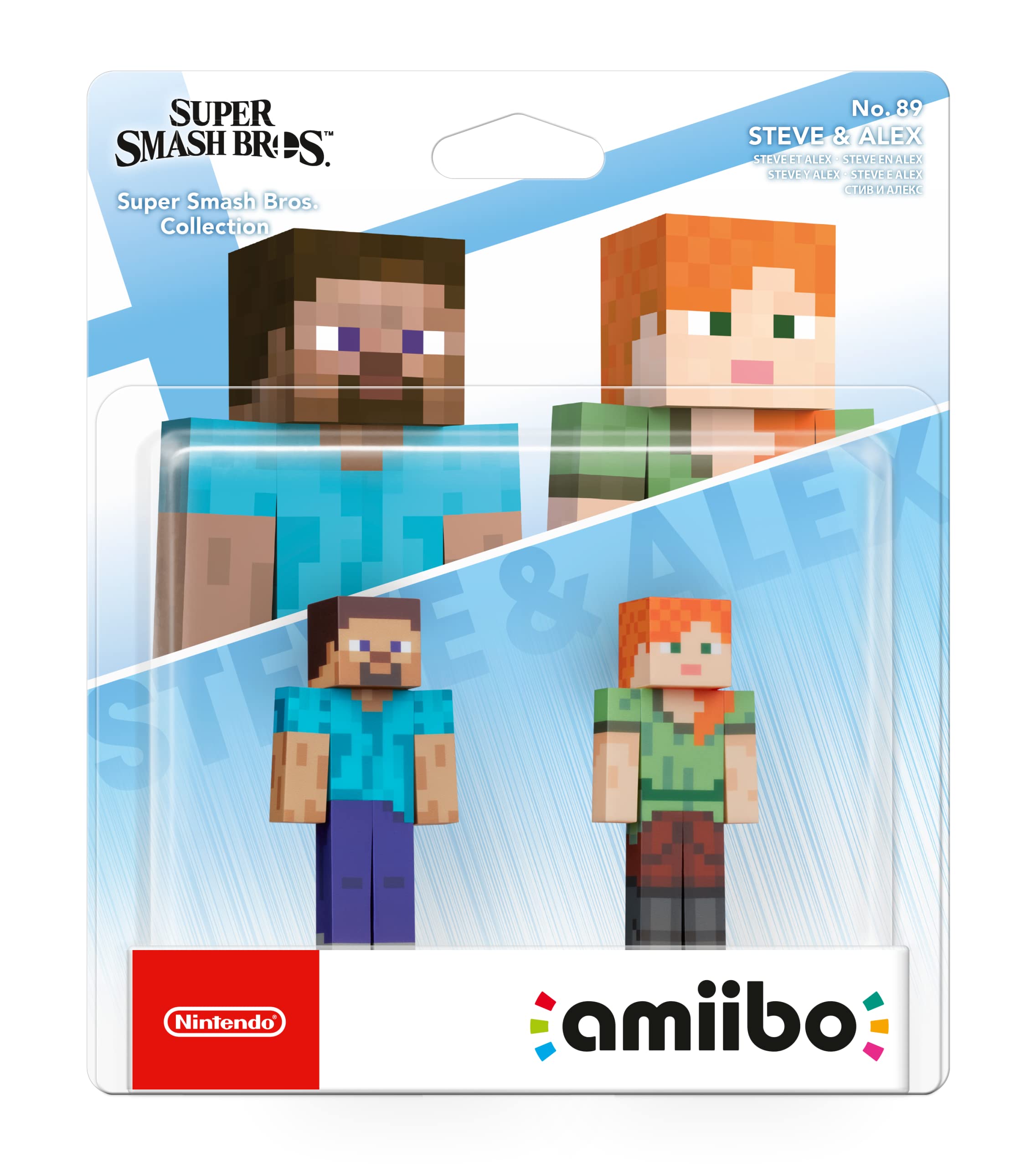 Nintendo AMIIBO : Super Smash Bros. Collection - Steve/Alex (Minecraft) - N° 89 (Double Pack) (Multi)